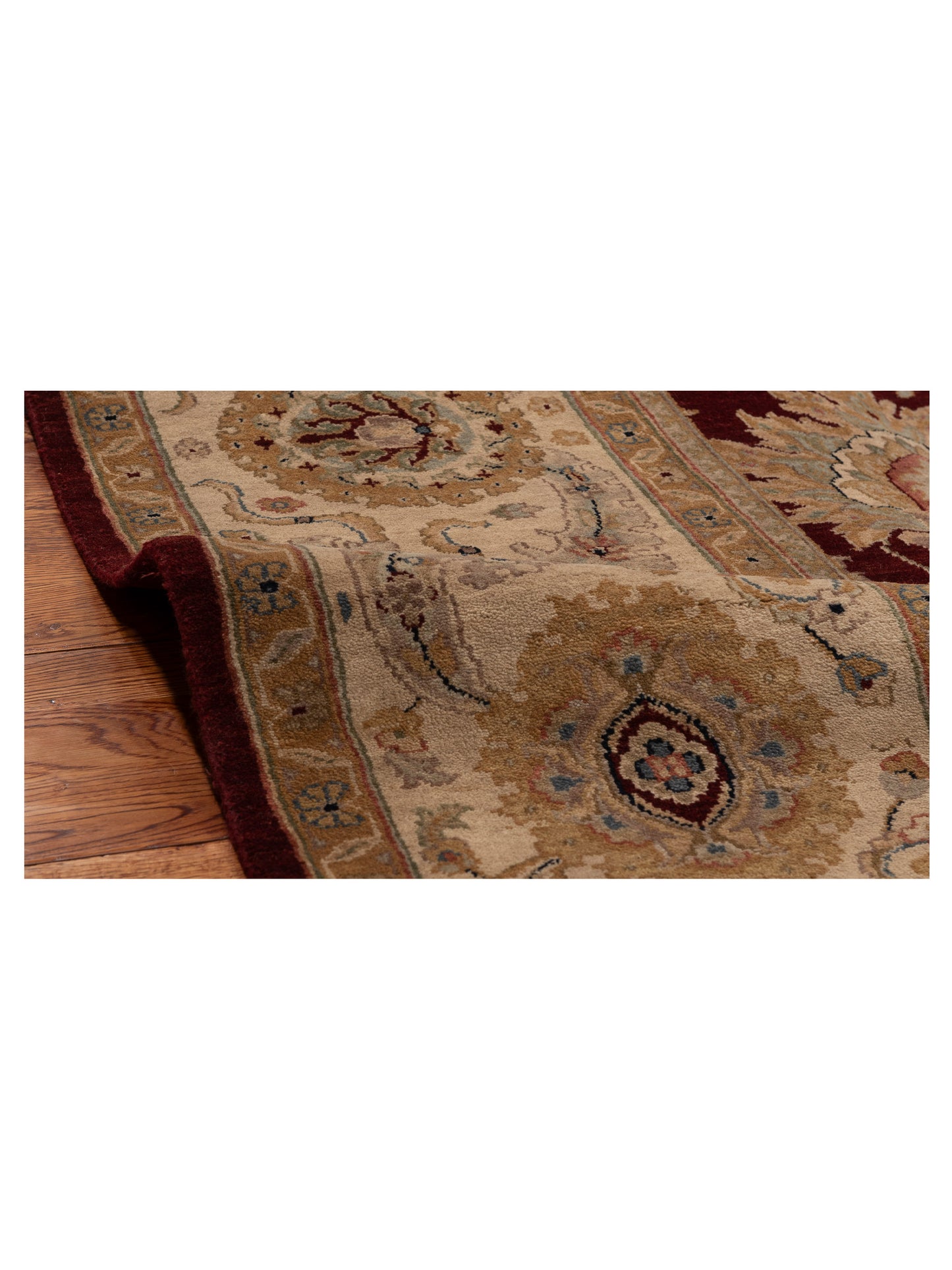Crown 131276 Red Beige 8.1x10 Hand Knotted Rug