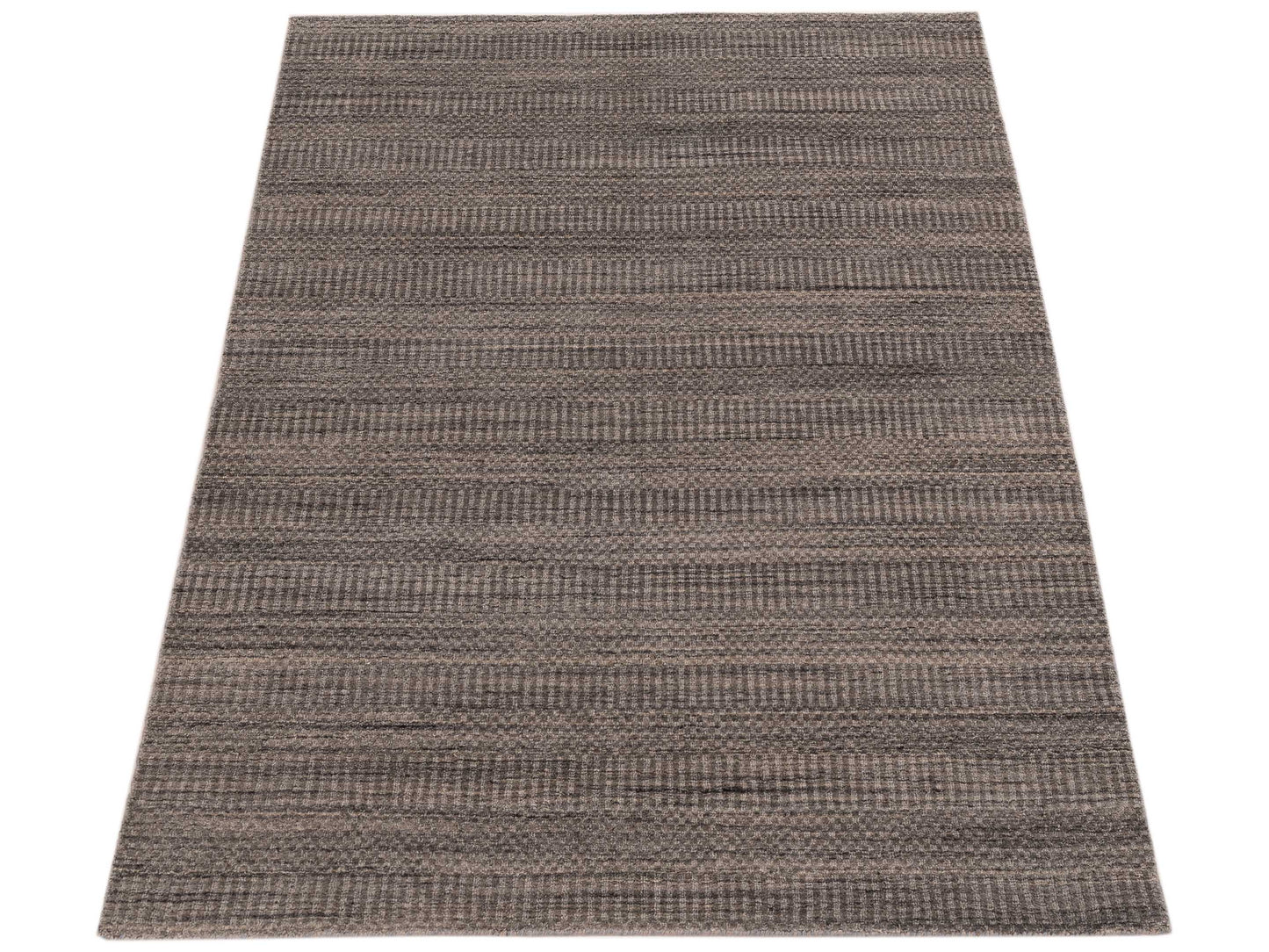 Himalayan 131716 Gray 4.1x6.2 Hand Knotted Rug