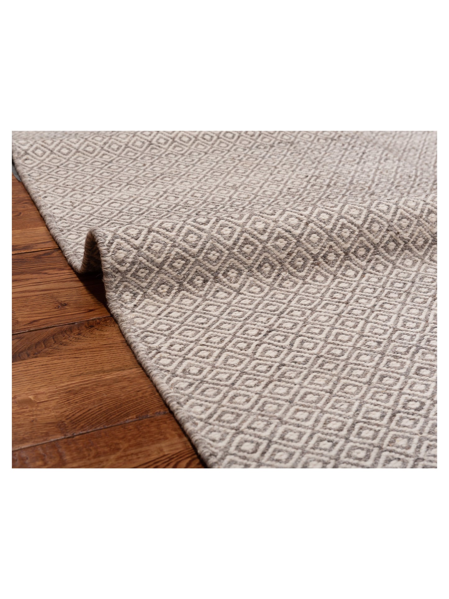 Kilim Modern 132039 Gray Ivory 5x8 Hand Woven Rug