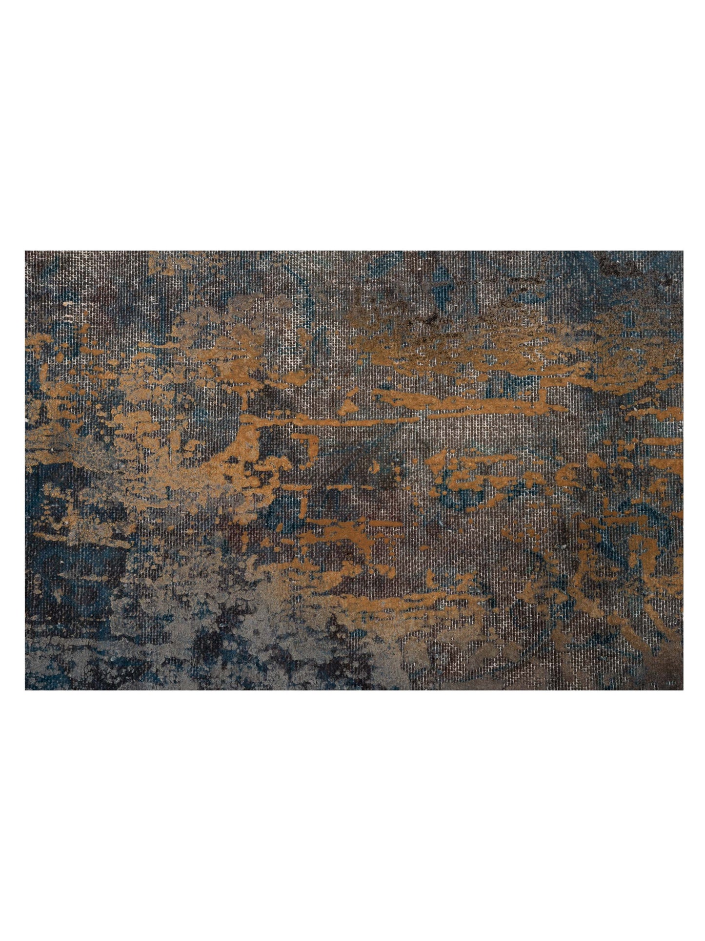 Vintage 133097 Blue Blue 9.2x12.2 Hand Knotted Rug