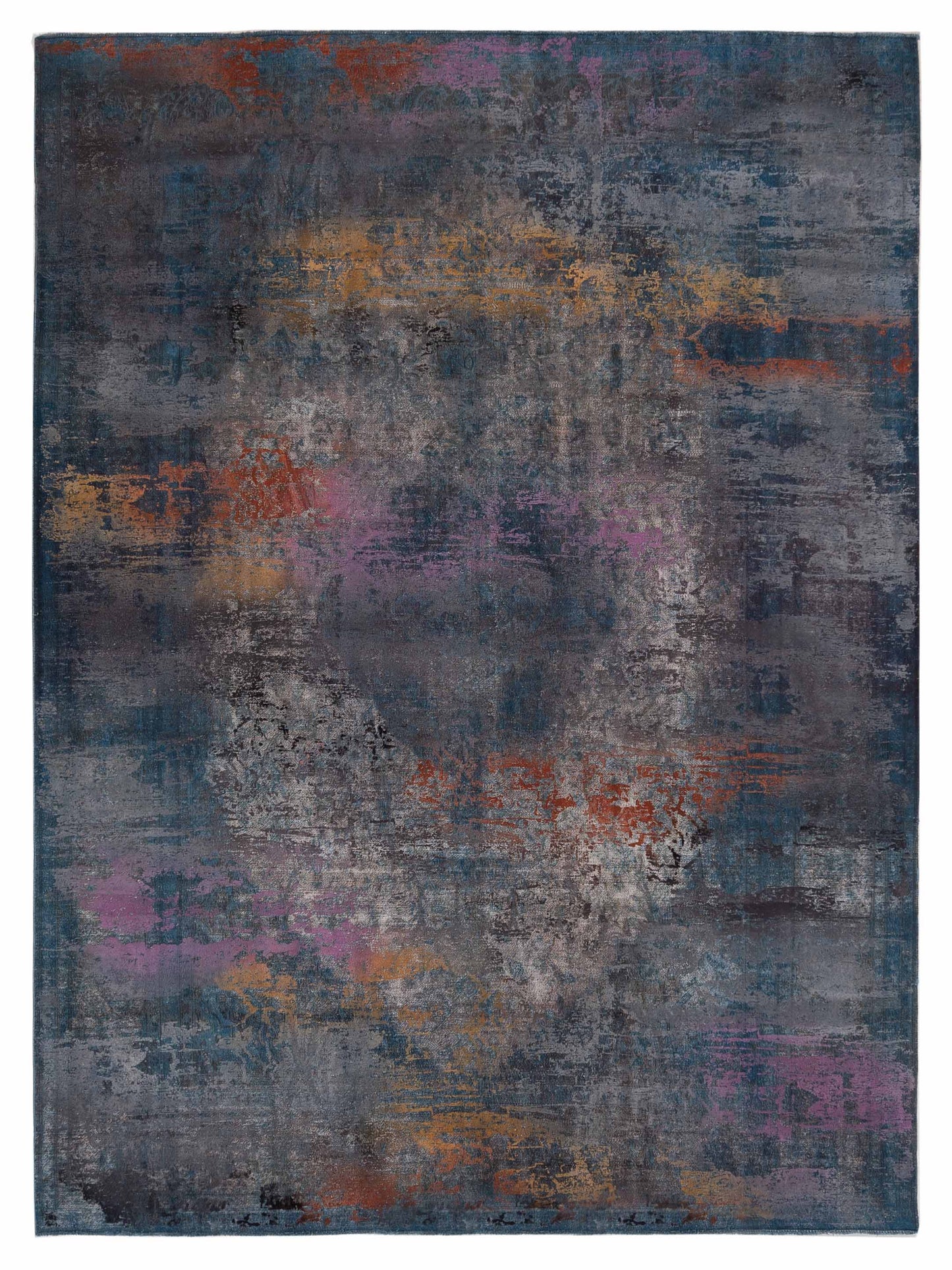 Pasha Vintage Blue Blue Contemporary