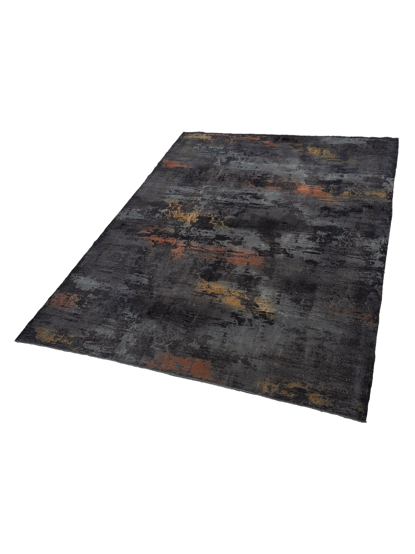 Vintage 133098 Dark Gray 9.9x13 Hand Knotted Rug
