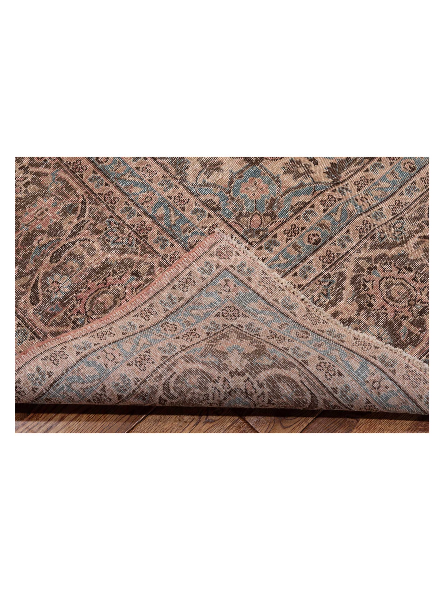 Antique Heirloom 133099 Pink Brown 9.7x12.6 Hand Knotted Rug