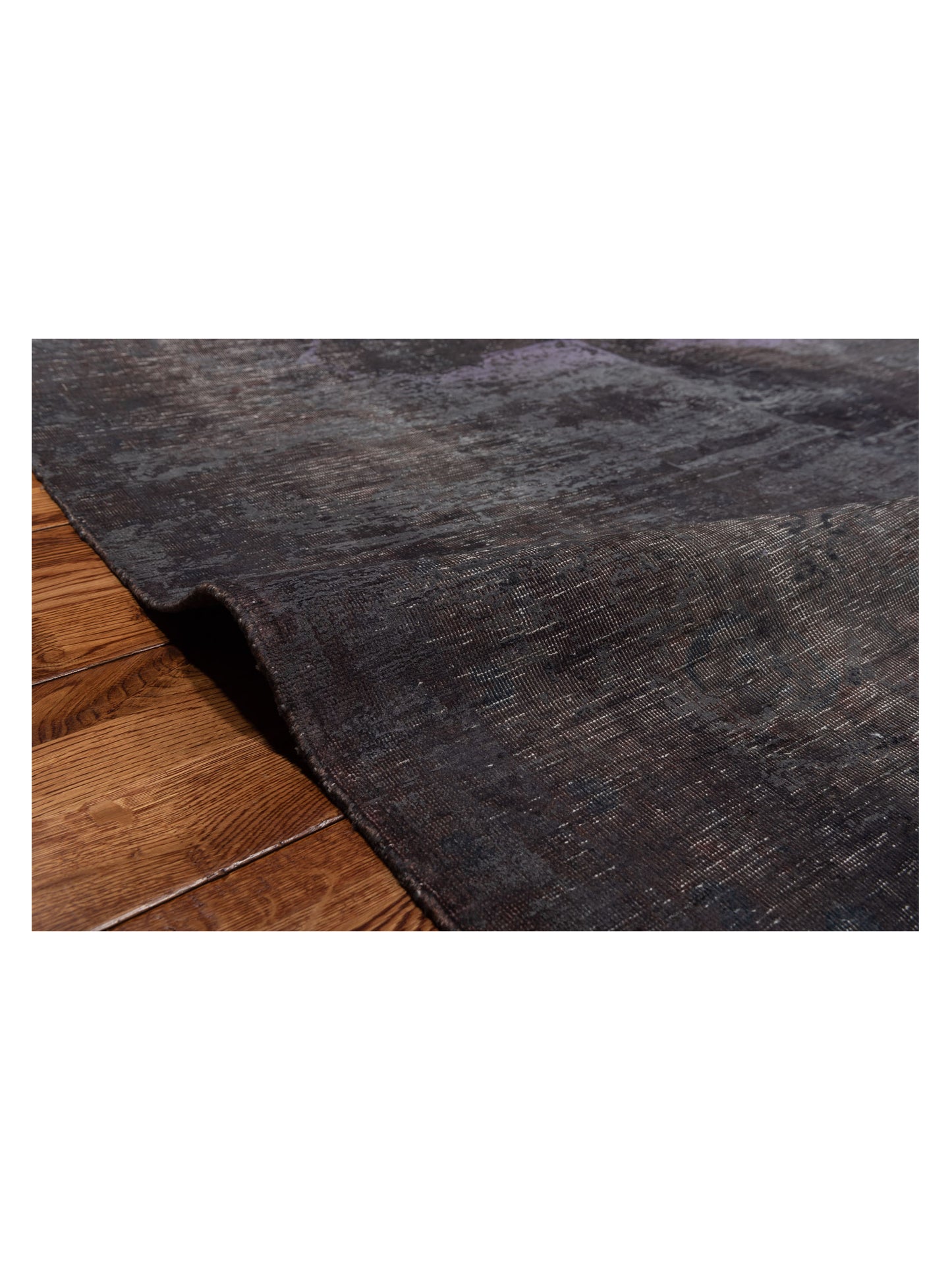 Vintage 133100 Dark Gray 9.10x12.9 Hand Knotted Rug