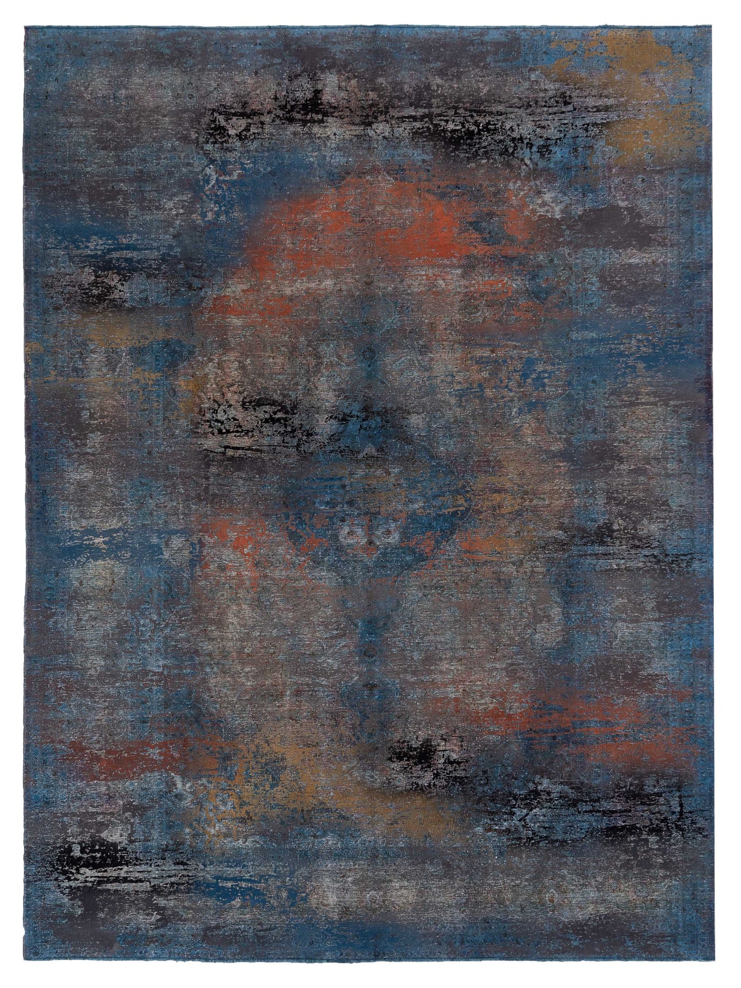 Pasha Vintage  Blue Gray Contemporary