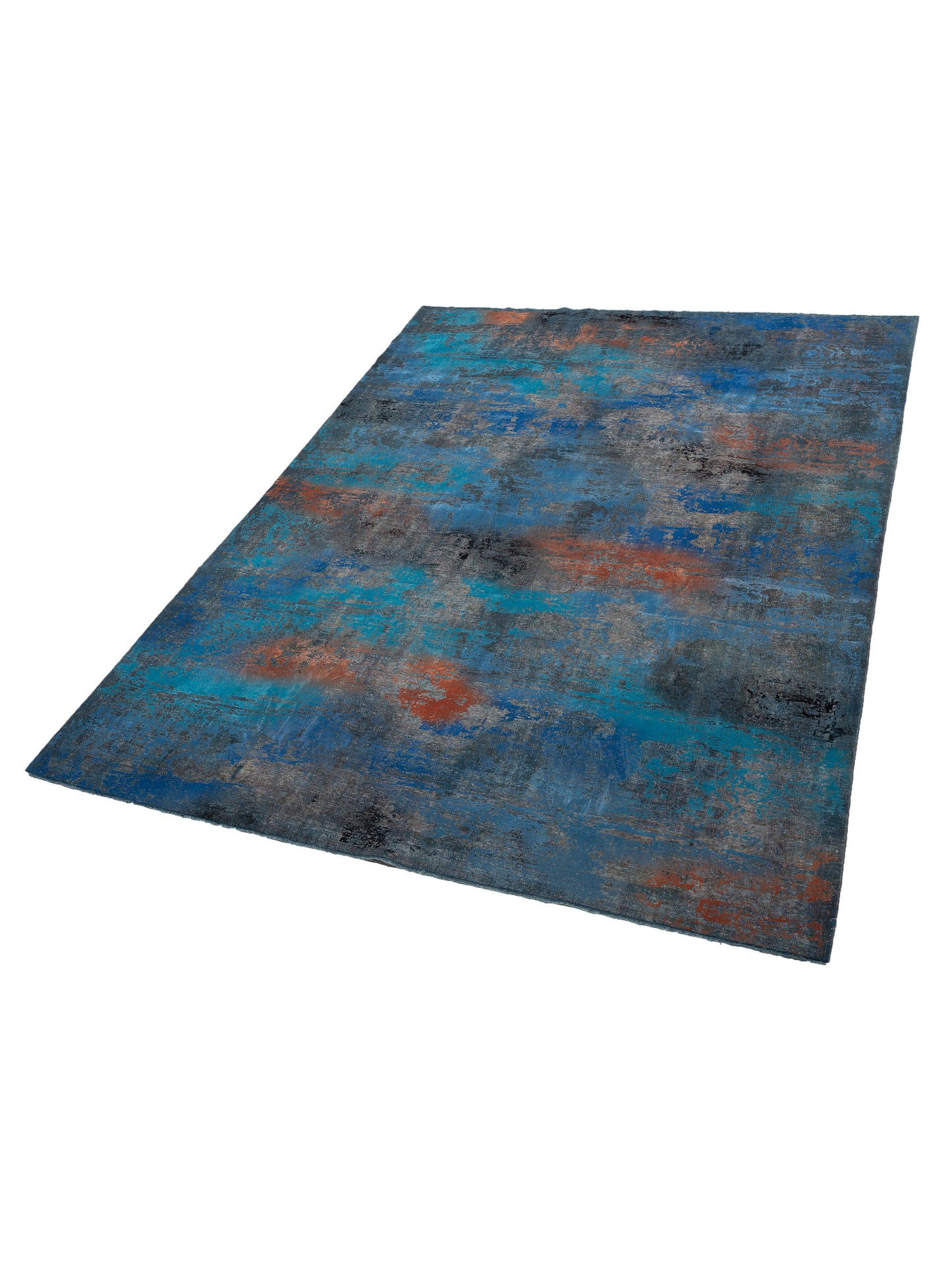 Vintage 133110 Blue Blue 9.9x13 Hand Knotted Rug