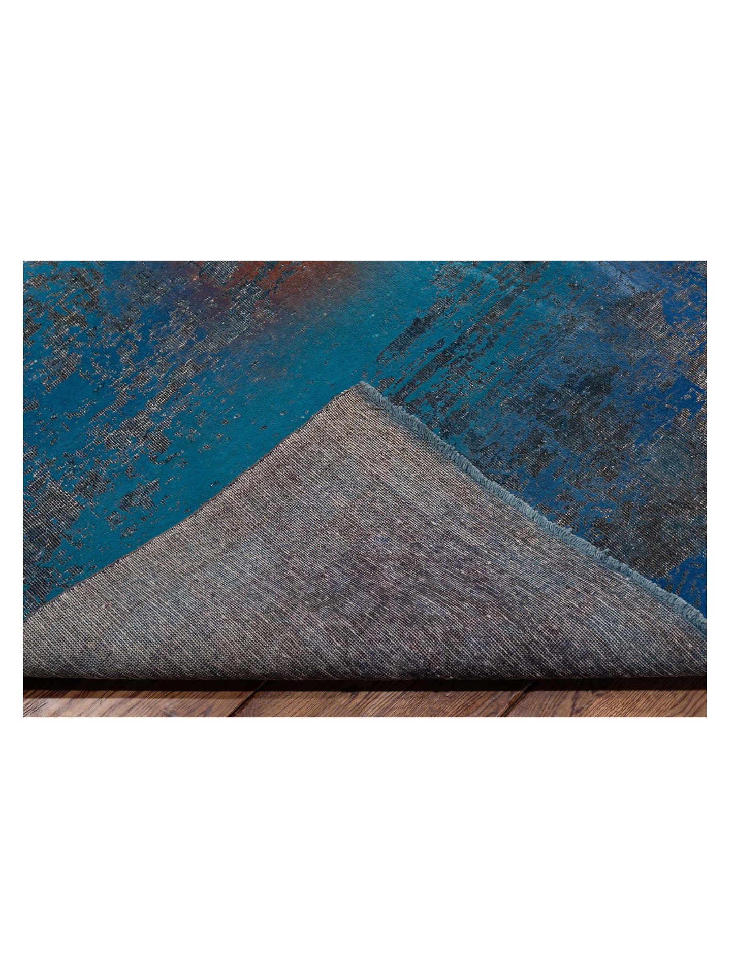 Vintage 133110 Blue Blue 9.9x13 Hand Knotted Rug