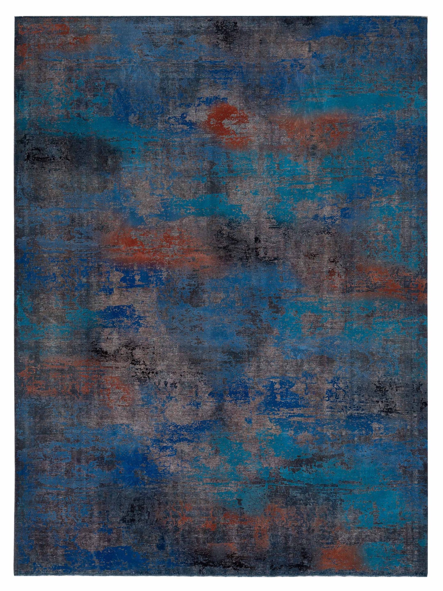 Pasha Vintage Blue Blue Contemporary