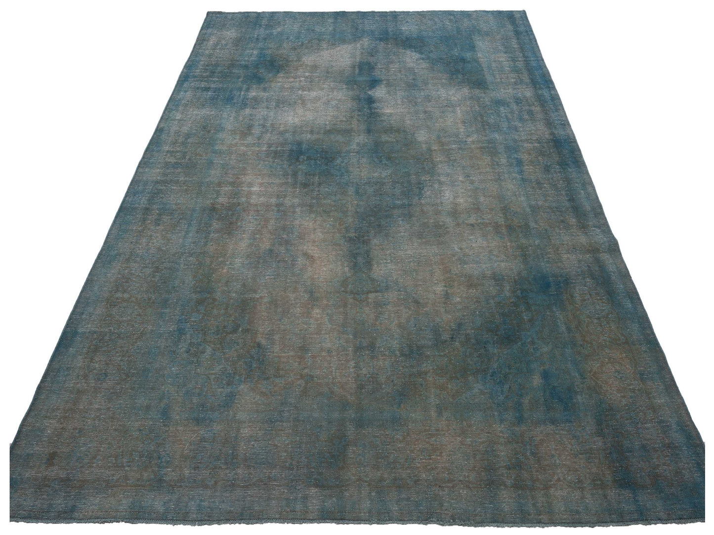 Vintage 133116 Blue 9.9x13 Hand Knotted Rug