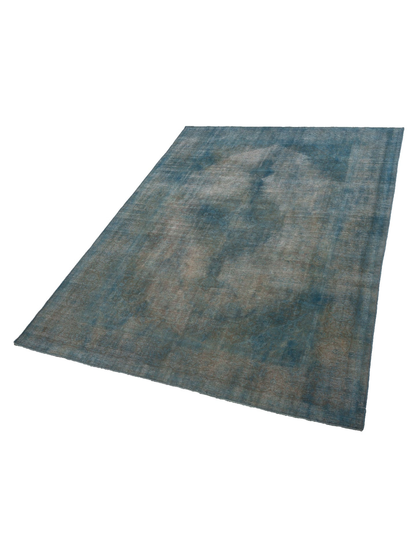 Vintage 133116 Blue 9.9x13 Hand Knotted Rug