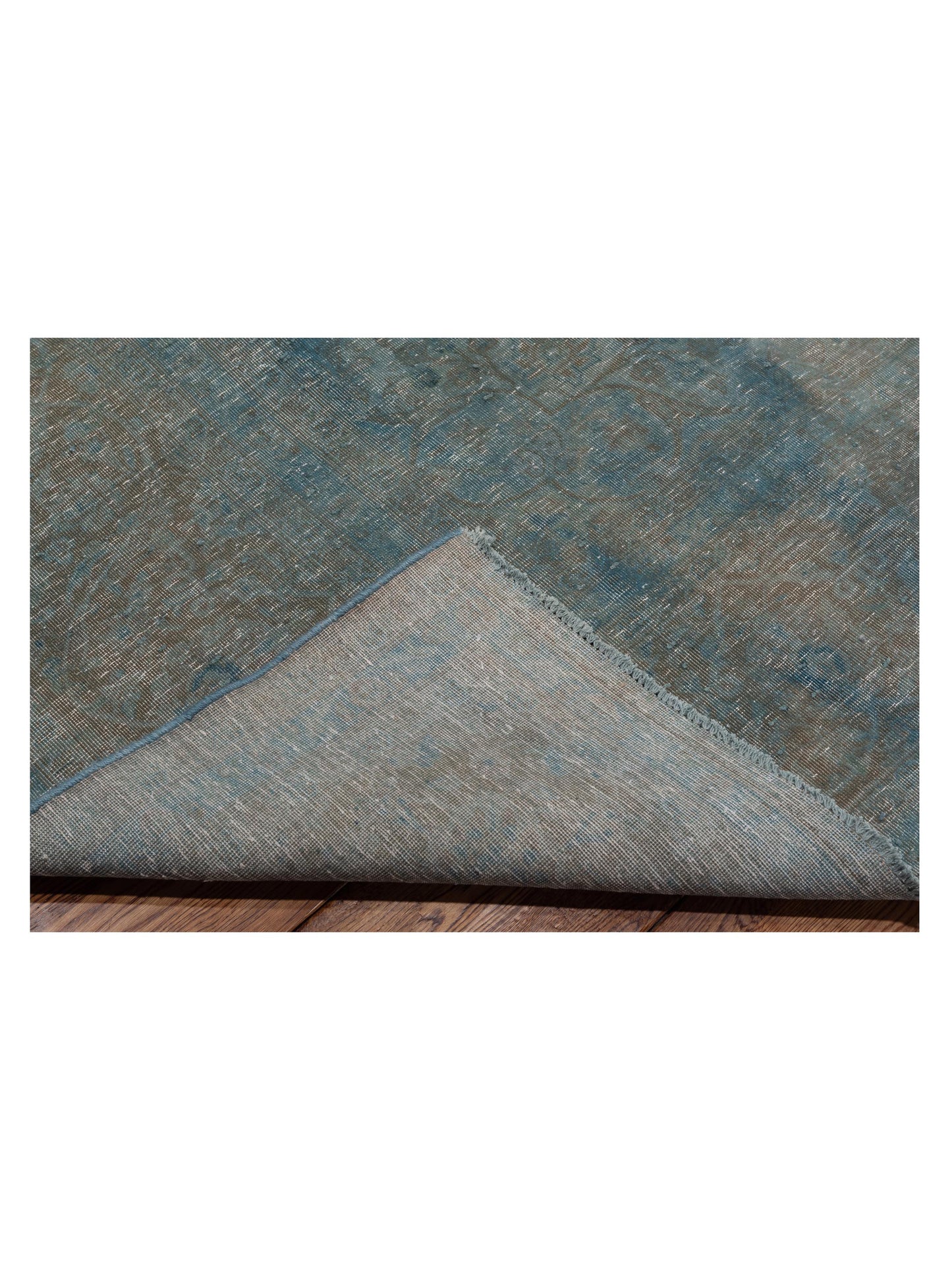 Vintage 133116 Blue 9.9x13 Hand Knotted Rug