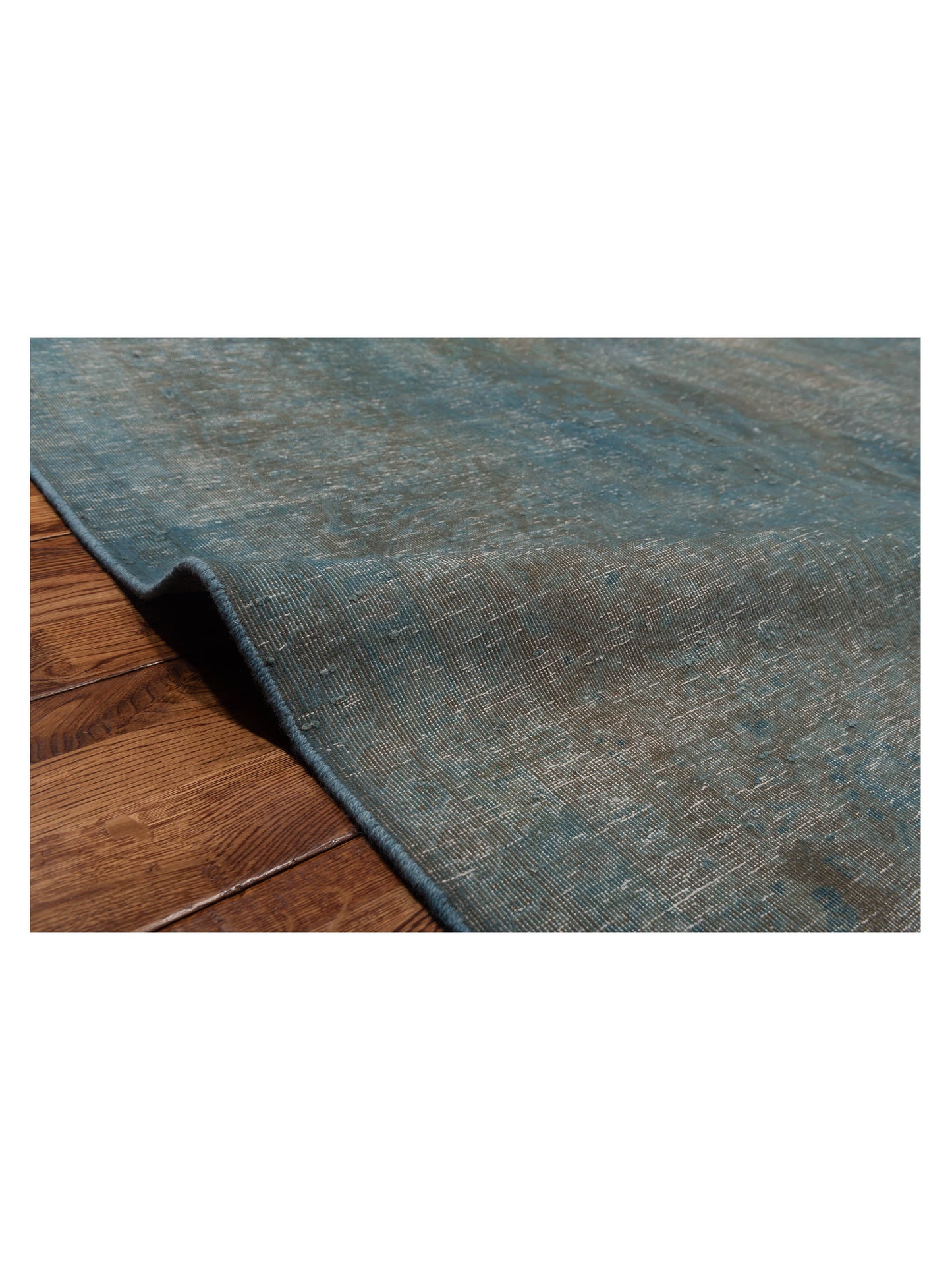 Vintage 133116 Blue 9.9x13 Hand Knotted Rug