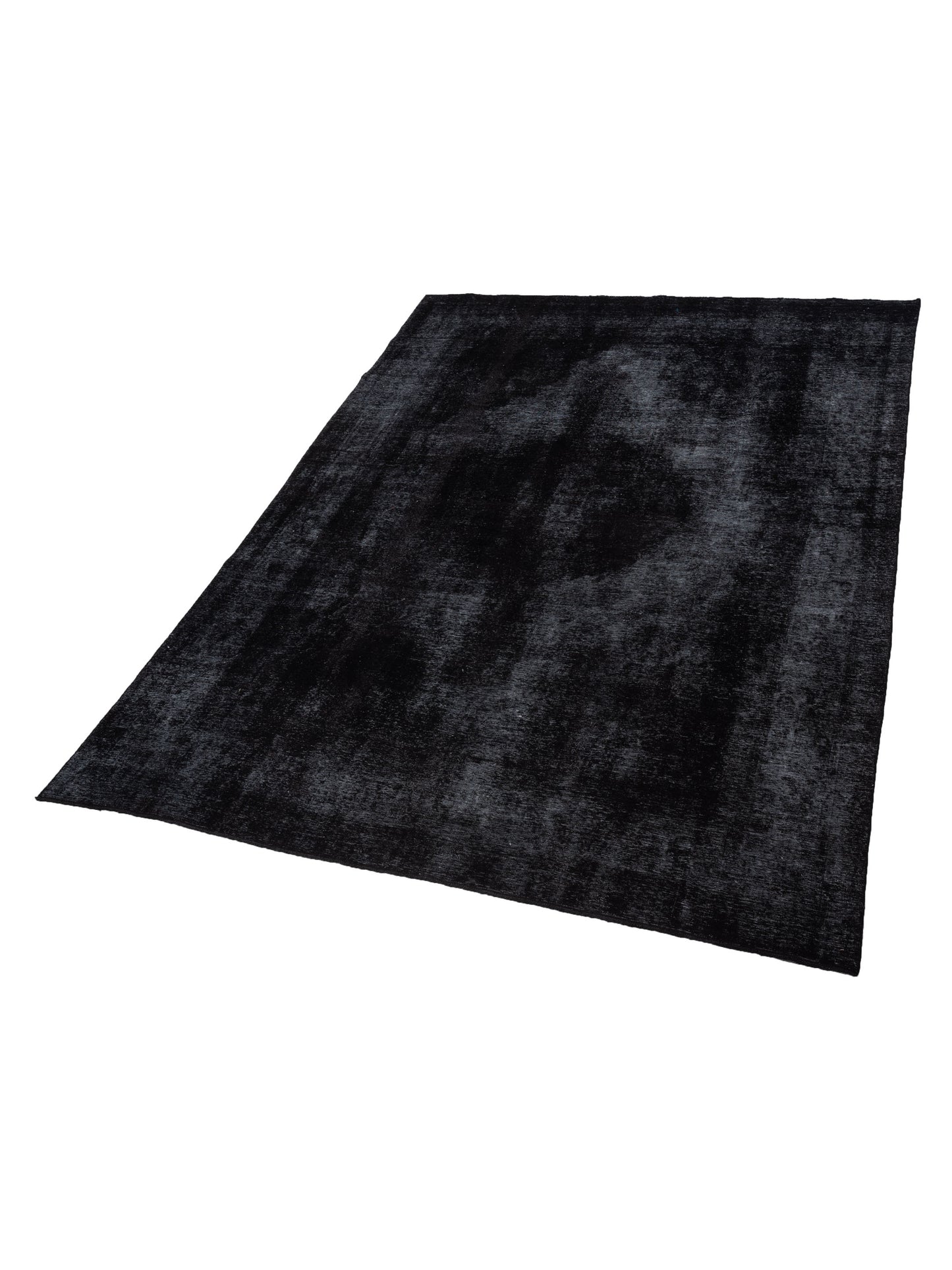 Vintage 133132 Black 9.5x12.9 Hand Knotted Rug