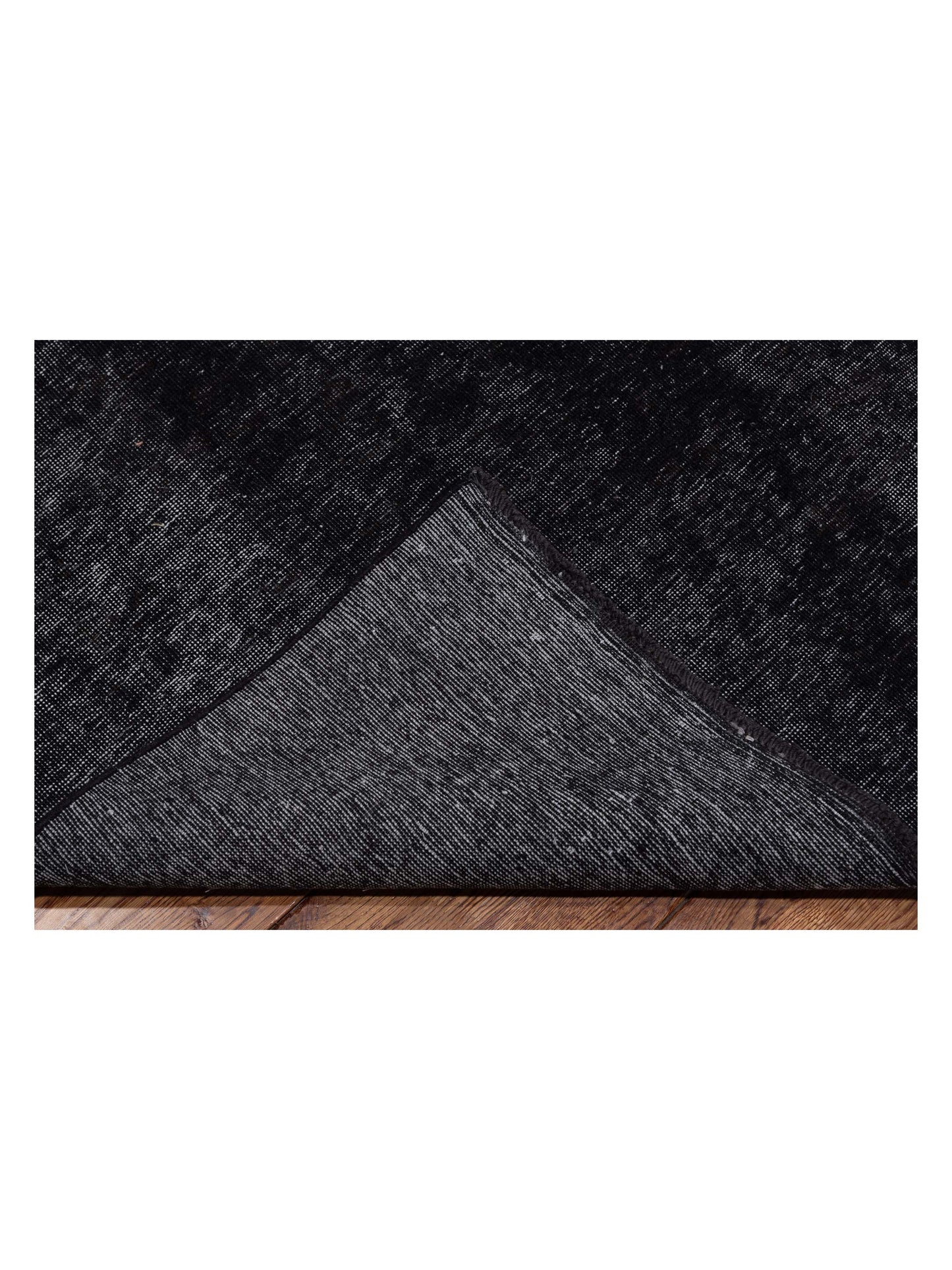 Vintage 133132 Black 9.5x12.9 Hand Knotted Rug