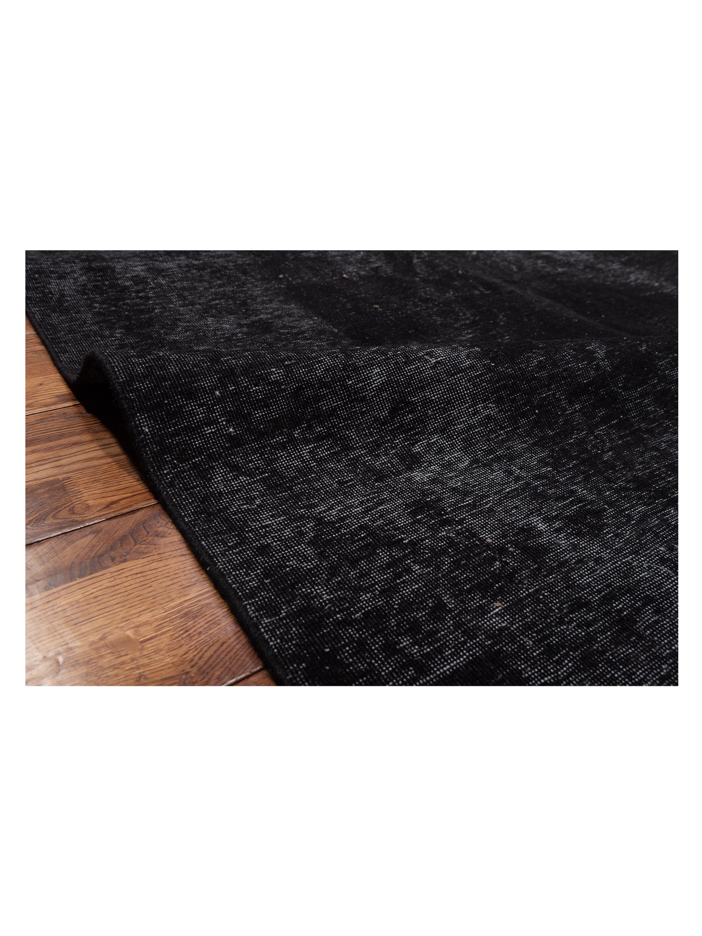 Vintage 133132 Black 9.5x12.9 Hand Knotted Rug