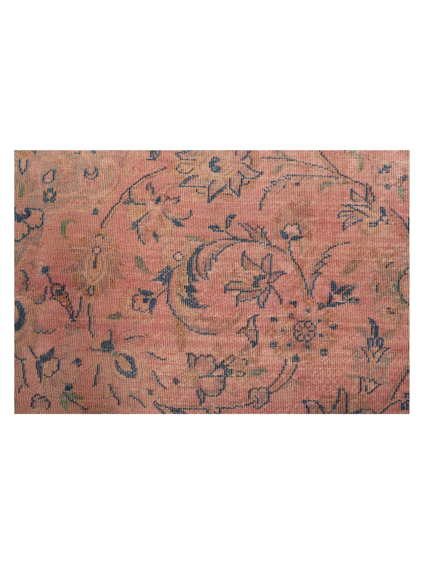 Vintage 133133 Pink 9.2x11.11 Hand Knotted Rug