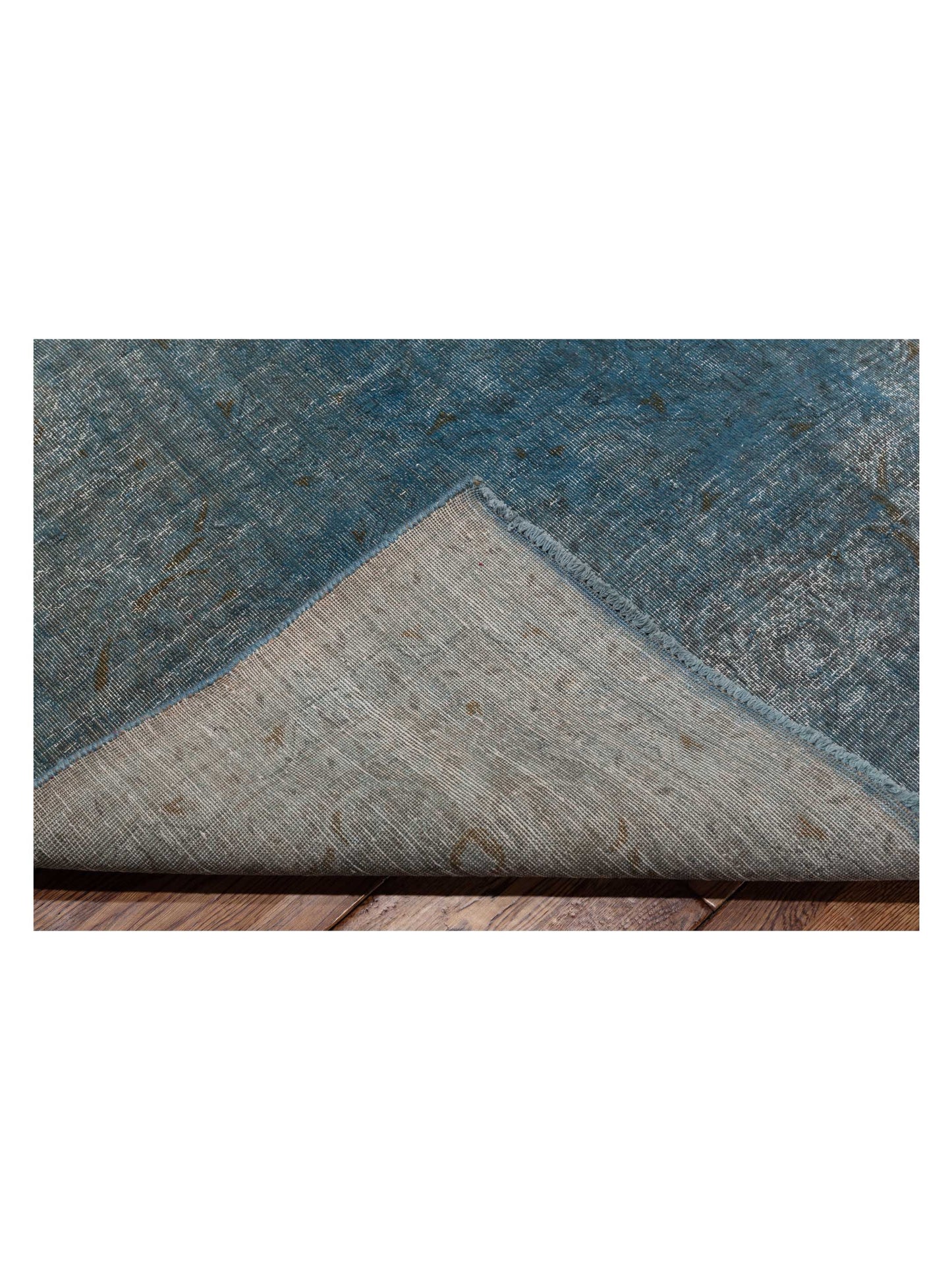 Vintage 133134 Blue 9.8x13.3 Hand Knotted Rug