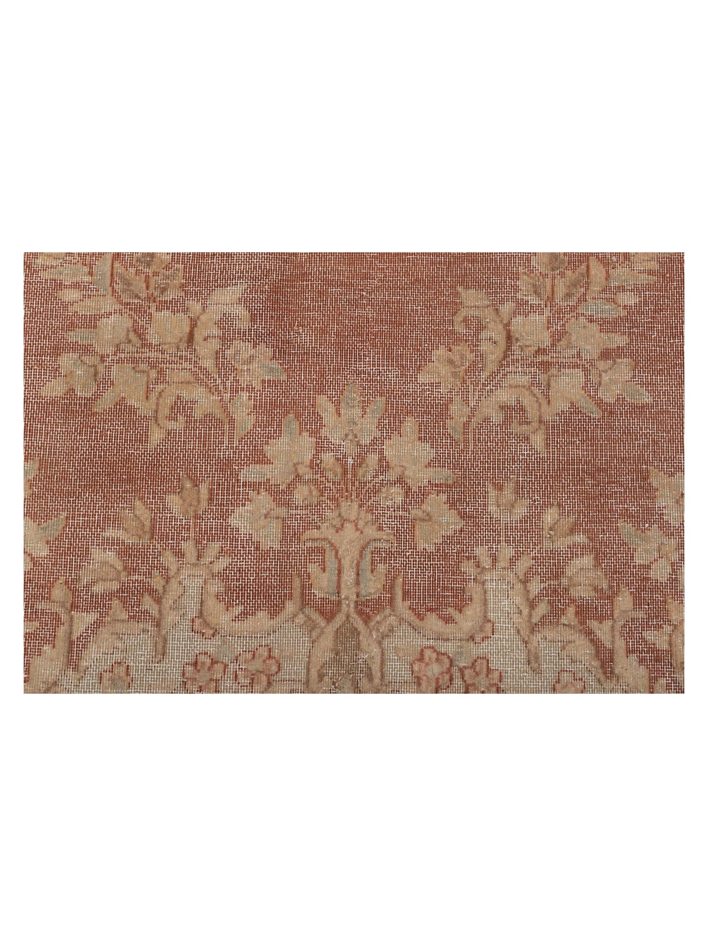 Vintage 133135 Copper Ivory 9.8x12.10 Hand Knotted Rug