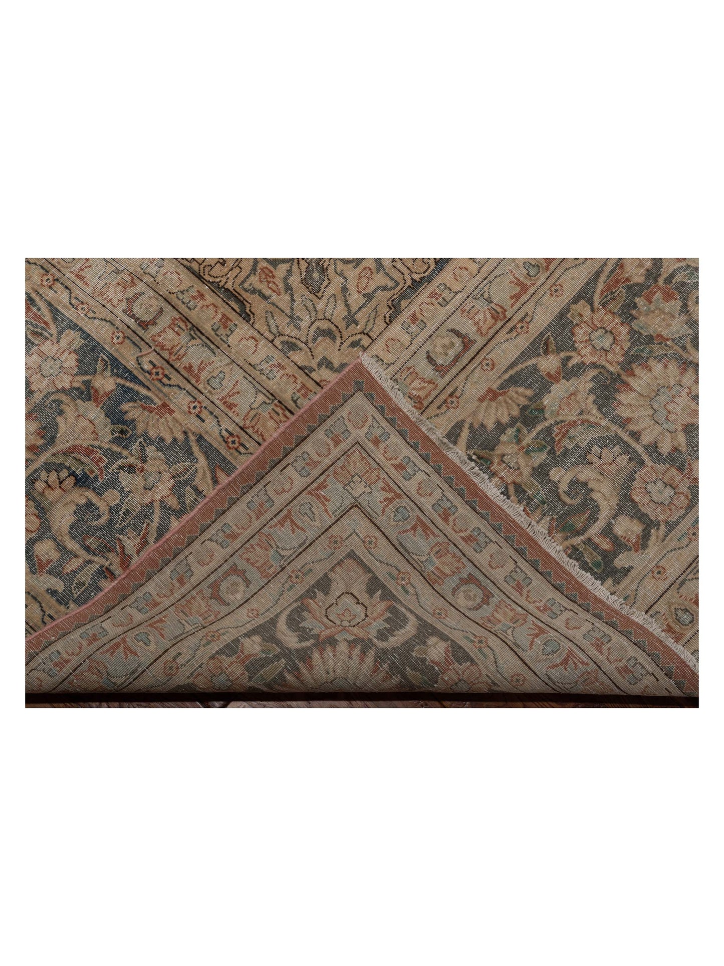 Vintage 133136 Brick Gray 11.2x15.11 Hand Knotted Rug
