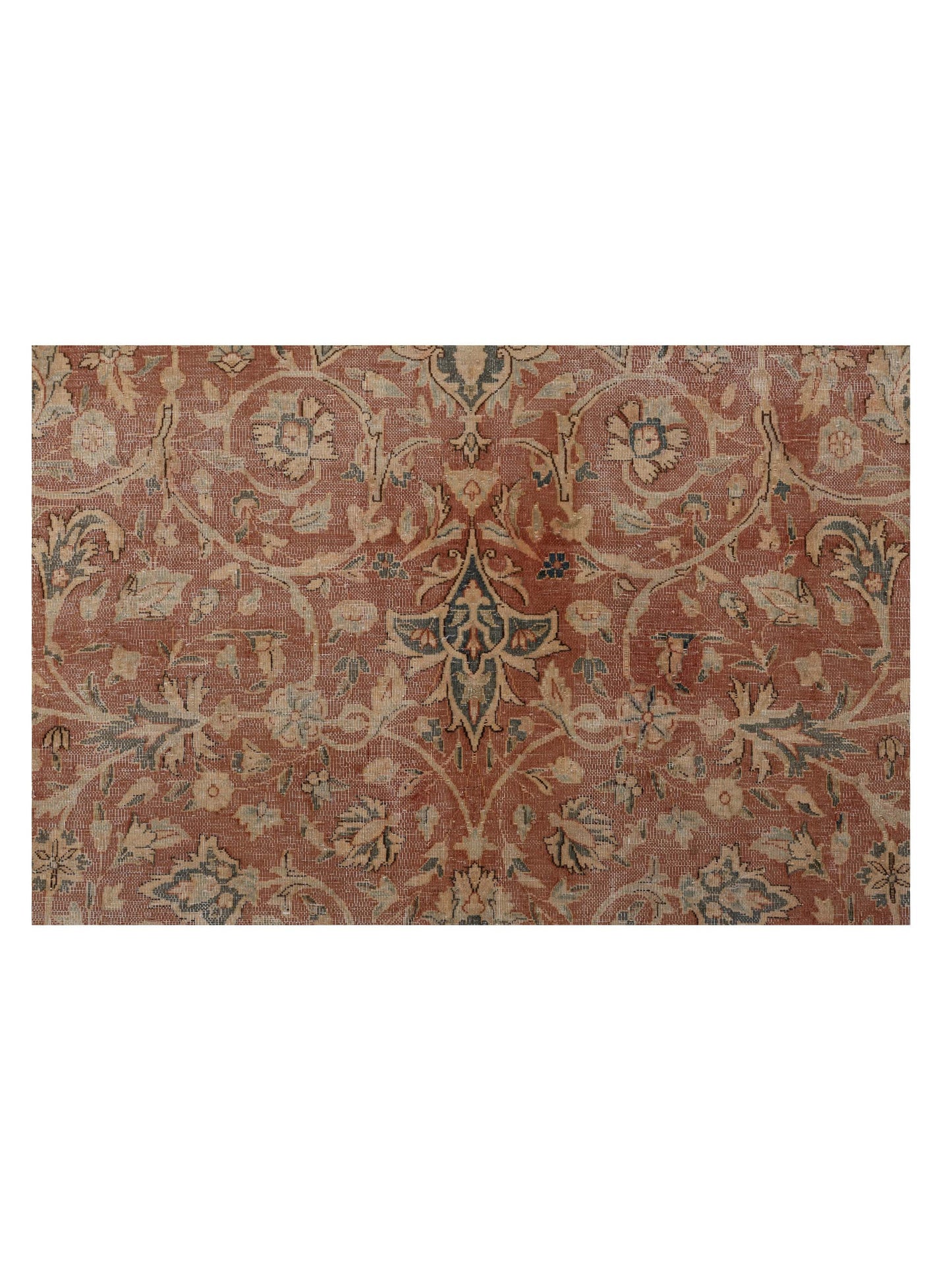 Vintage 133136 Brick Gray 11.2x15.11 Hand Knotted Rug
