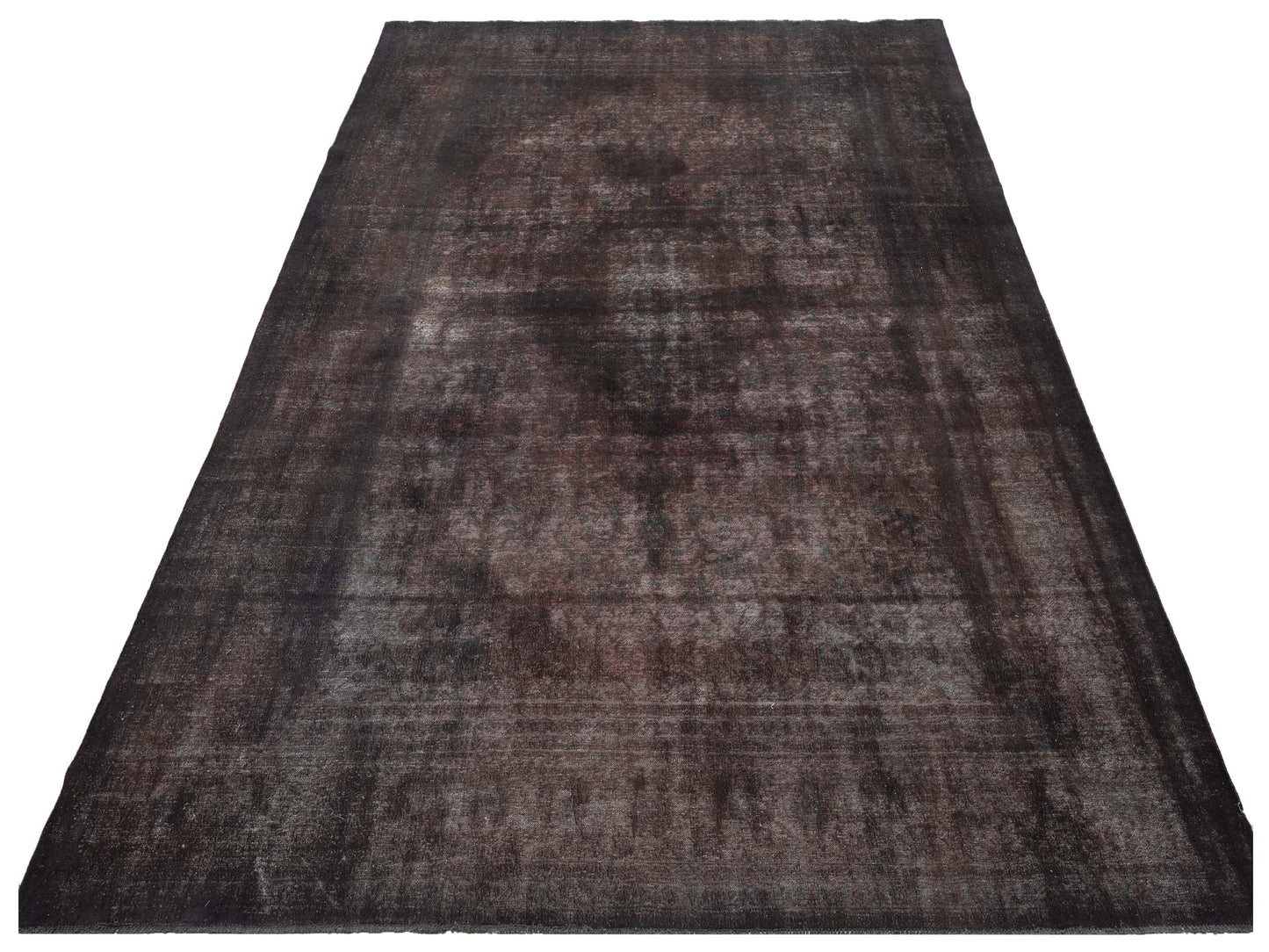 Vintage 133145 Dark Gray 9.8x13 Hand Knotted Rug