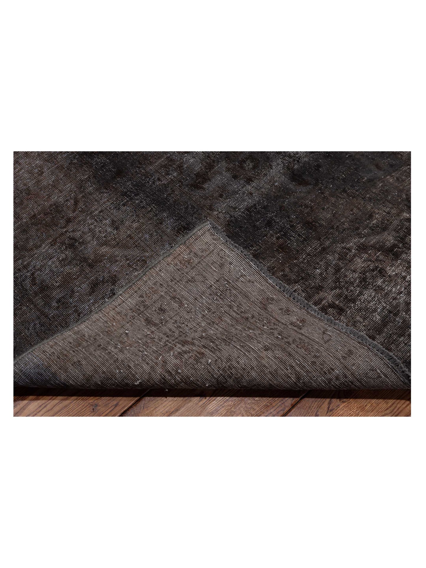 Vintage 133151 Dark Gray 9.4x12.11 Hand Knotted Rug