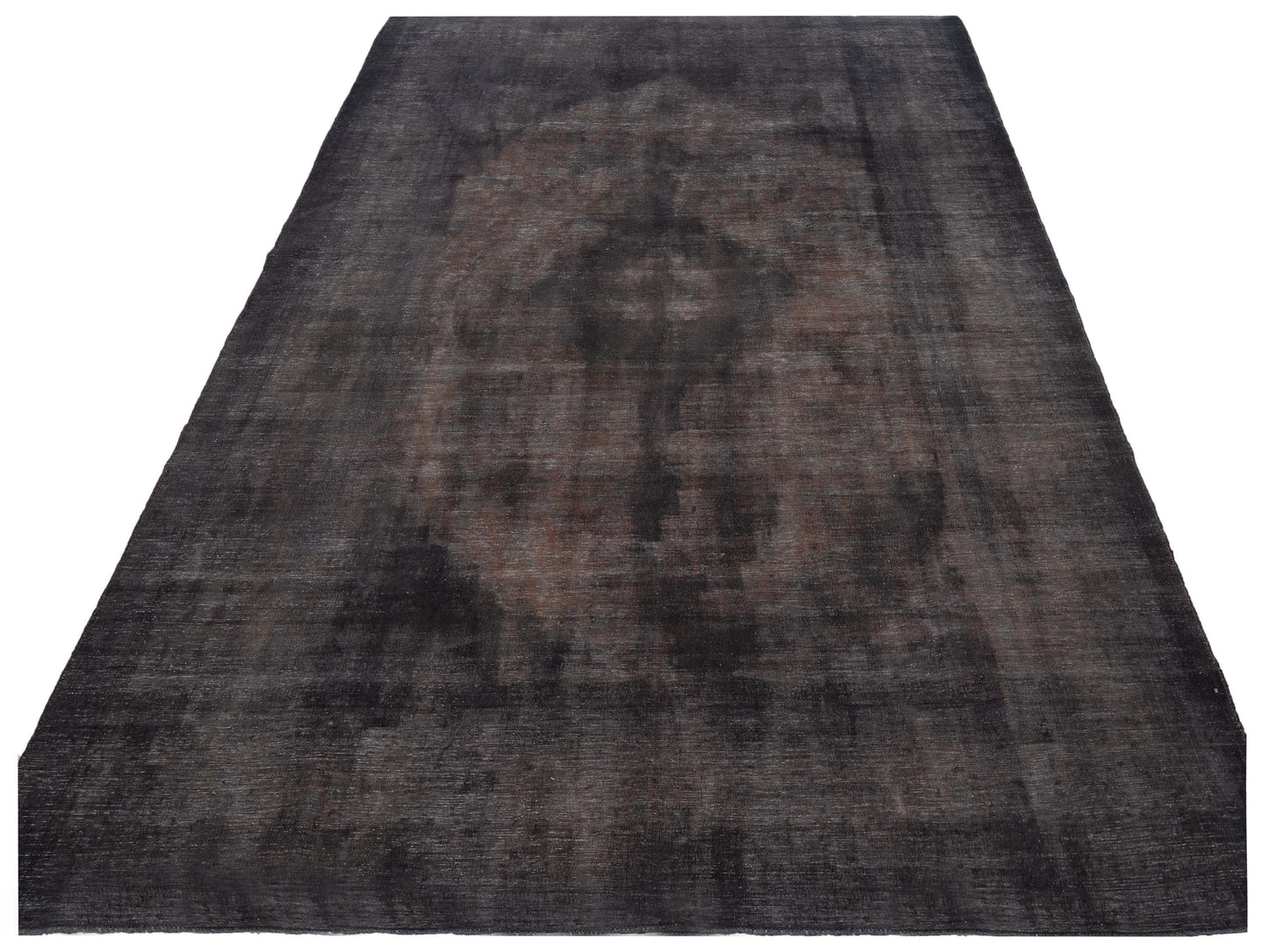 Vintage 133154 Charcoal 9.8x13.2 Hand Knotted Rug