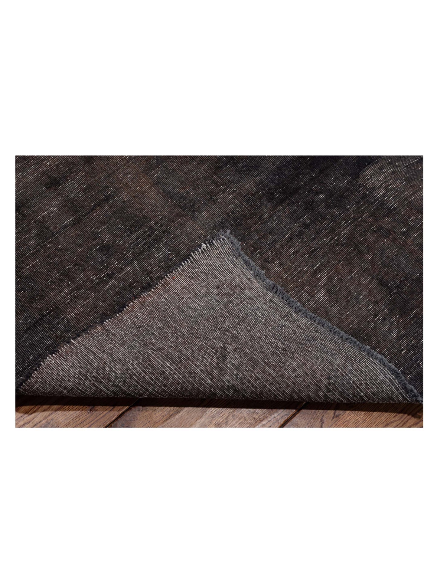Vintage 133154 Charcoal 9.8x13.2 Hand Knotted Rug