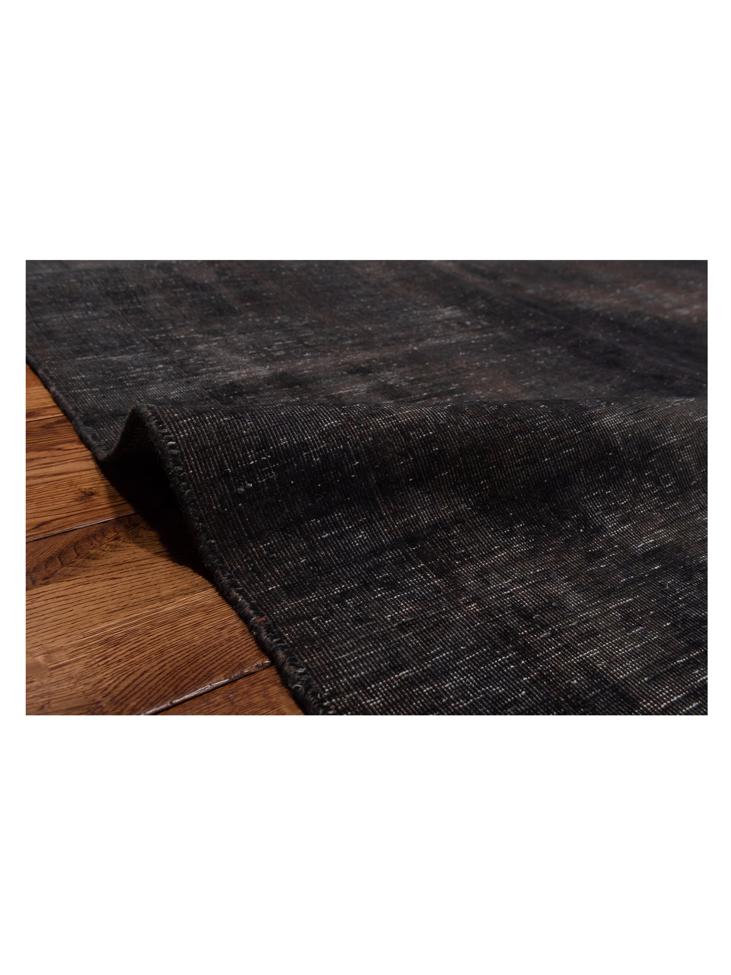 Vintage 133154 Charcoal 9.8x13.2 Hand Knotted Rug