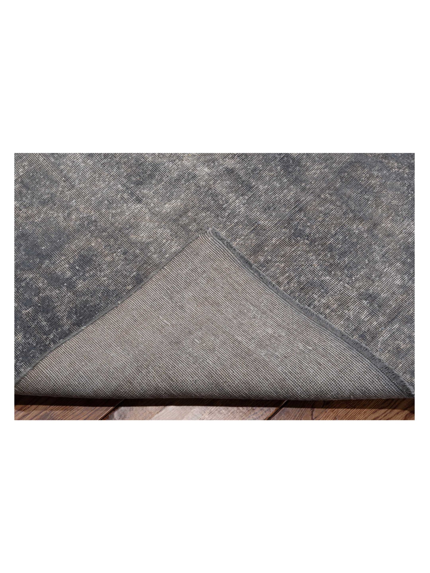 Vintage 133156 Gray 9.1x13.5 Hand Knotted Rug
