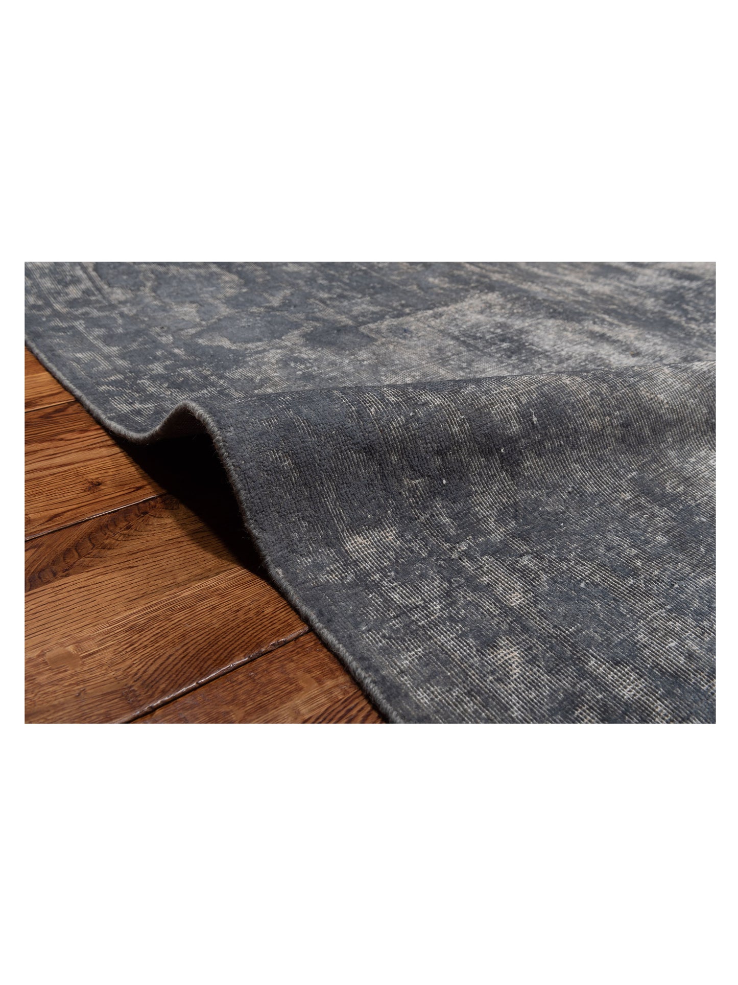 Vintage 133156 Gray 9.1x13.5 Hand Knotted Rug