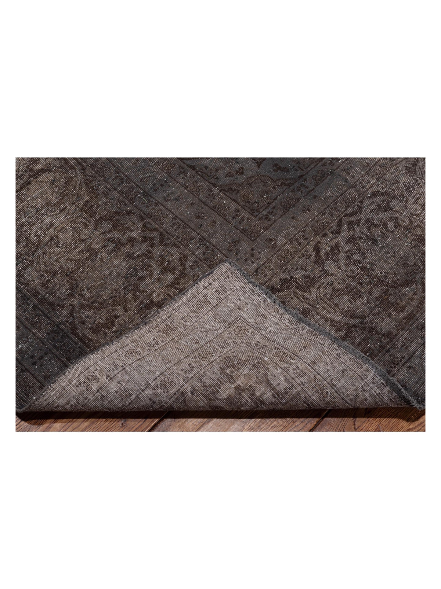 Vintage 133157 Dark Gray 9.9x12.11 Hand Knotted Rug