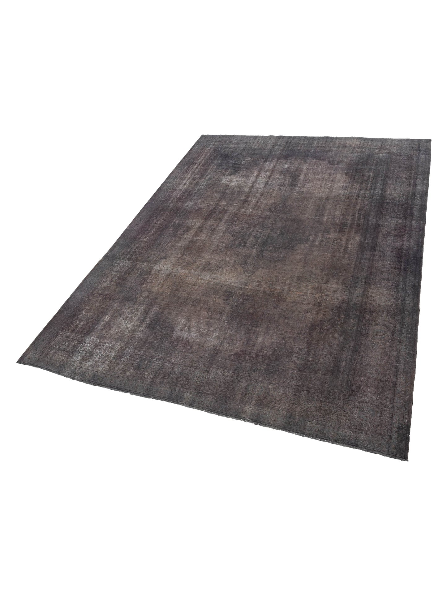Vintage 133158 Dark Gray 10.7x14 Hand Knotted Rug