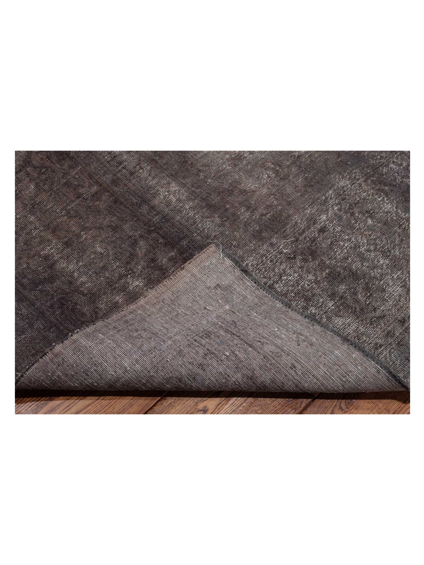 Vintage 133158 Dark Gray 10.7x14 Hand Knotted Rug