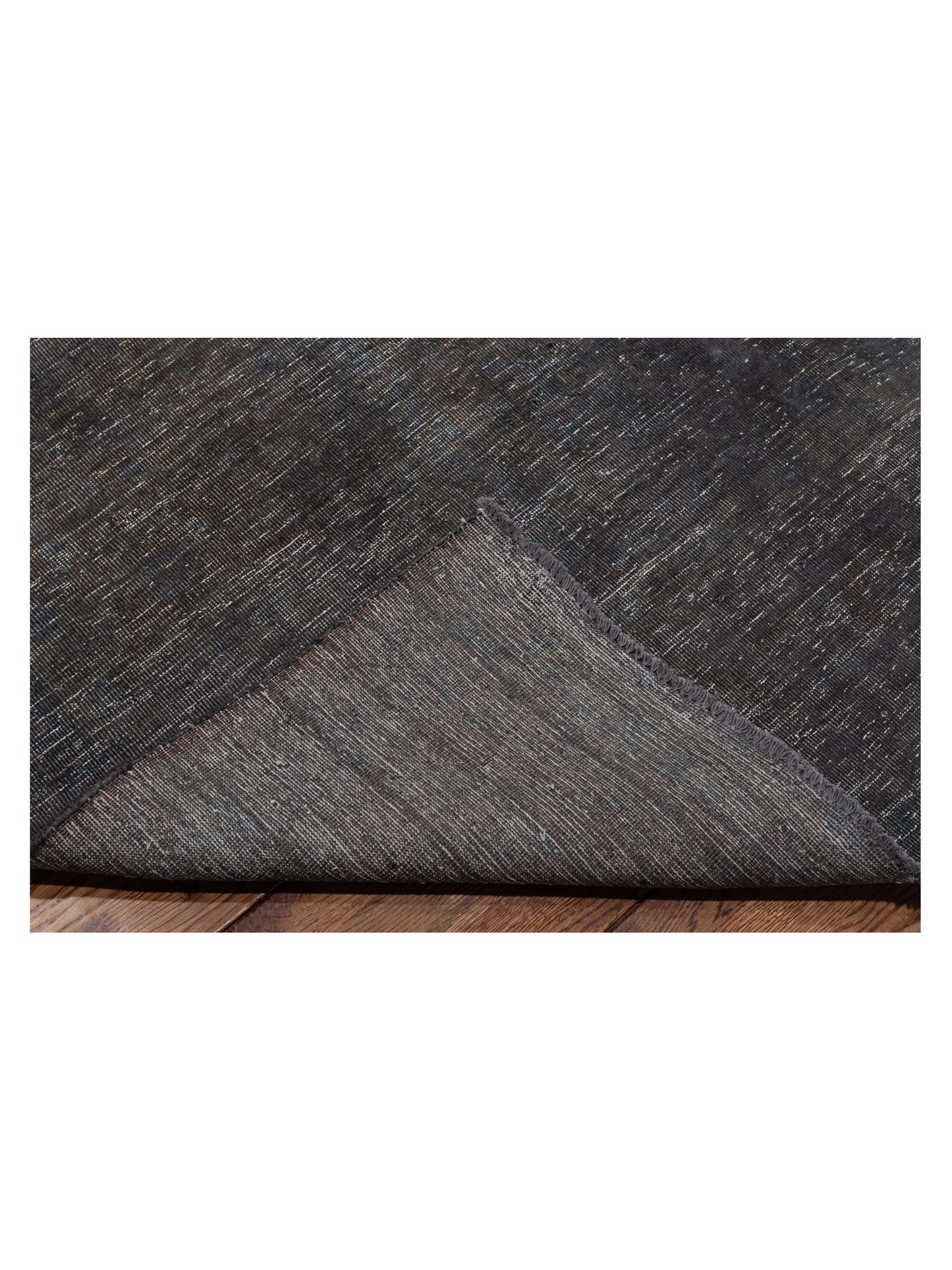 Vintage 133161 Dark Gray 9.10x12.6 Hand Knotted Rug