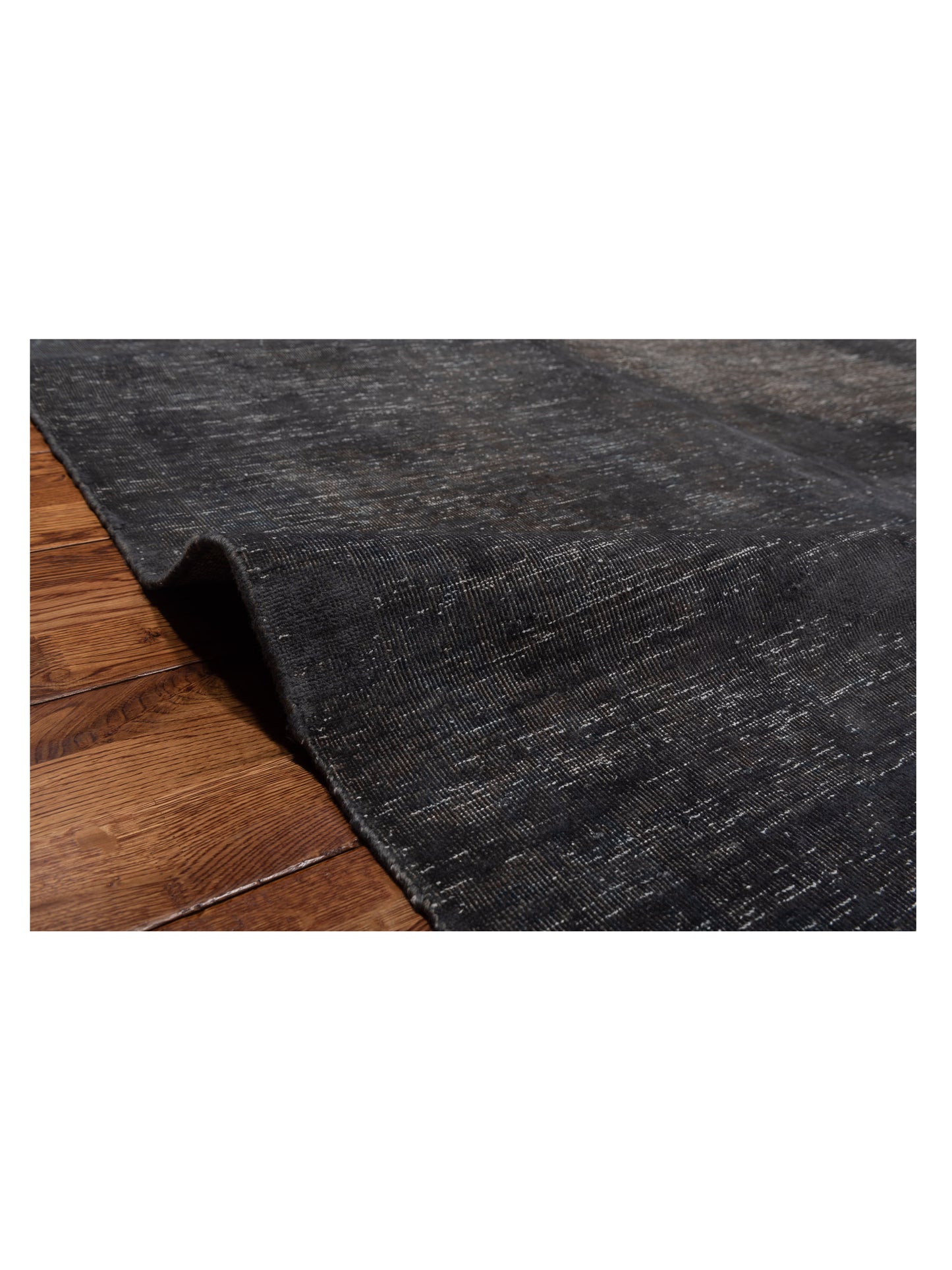 Vintage 133161 Dark Gray 9.10x12.6 Hand Knotted Rug