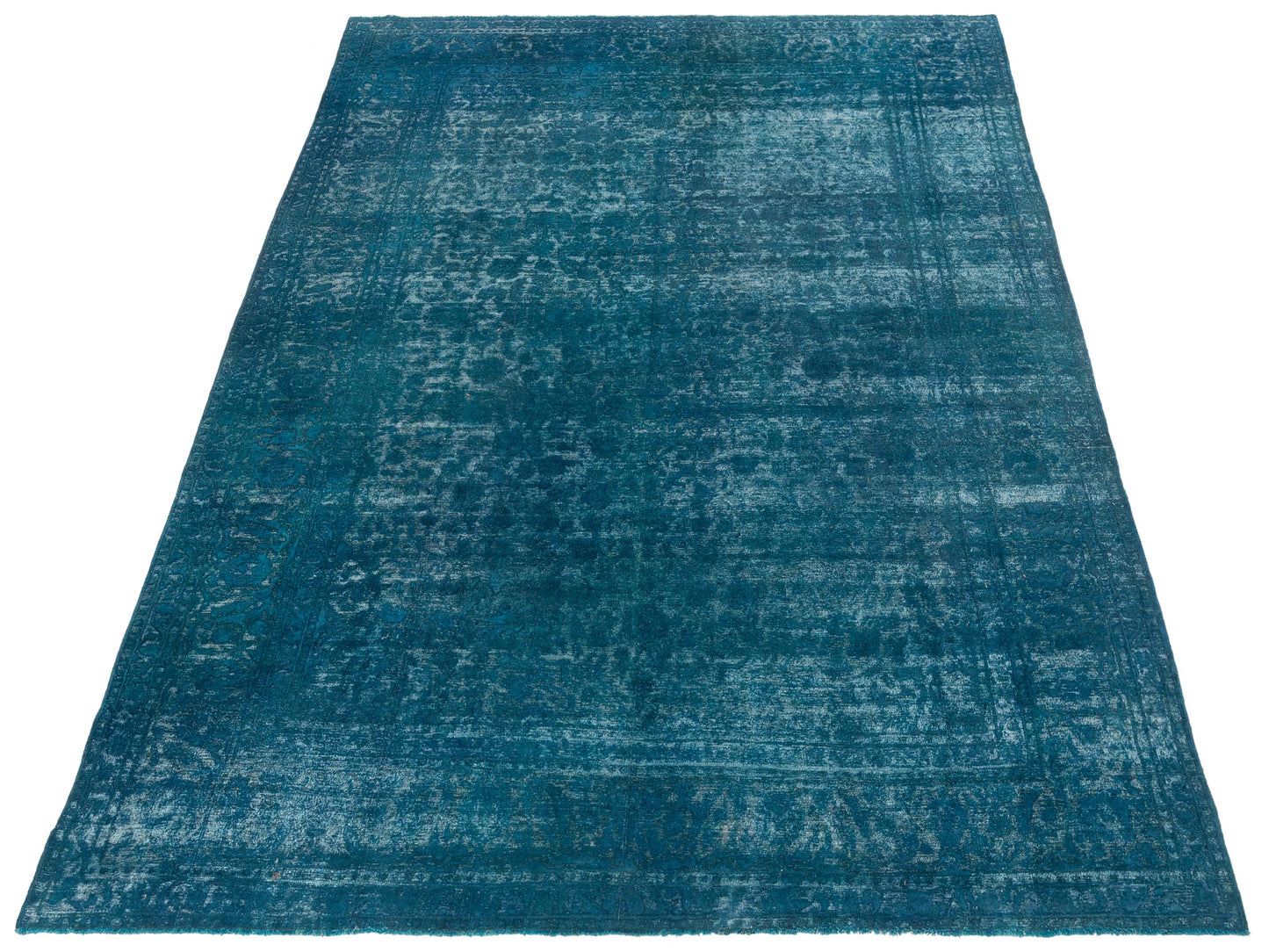 Vintage 133167 Indigo 9.7x12.8 Hand Knotted Rug