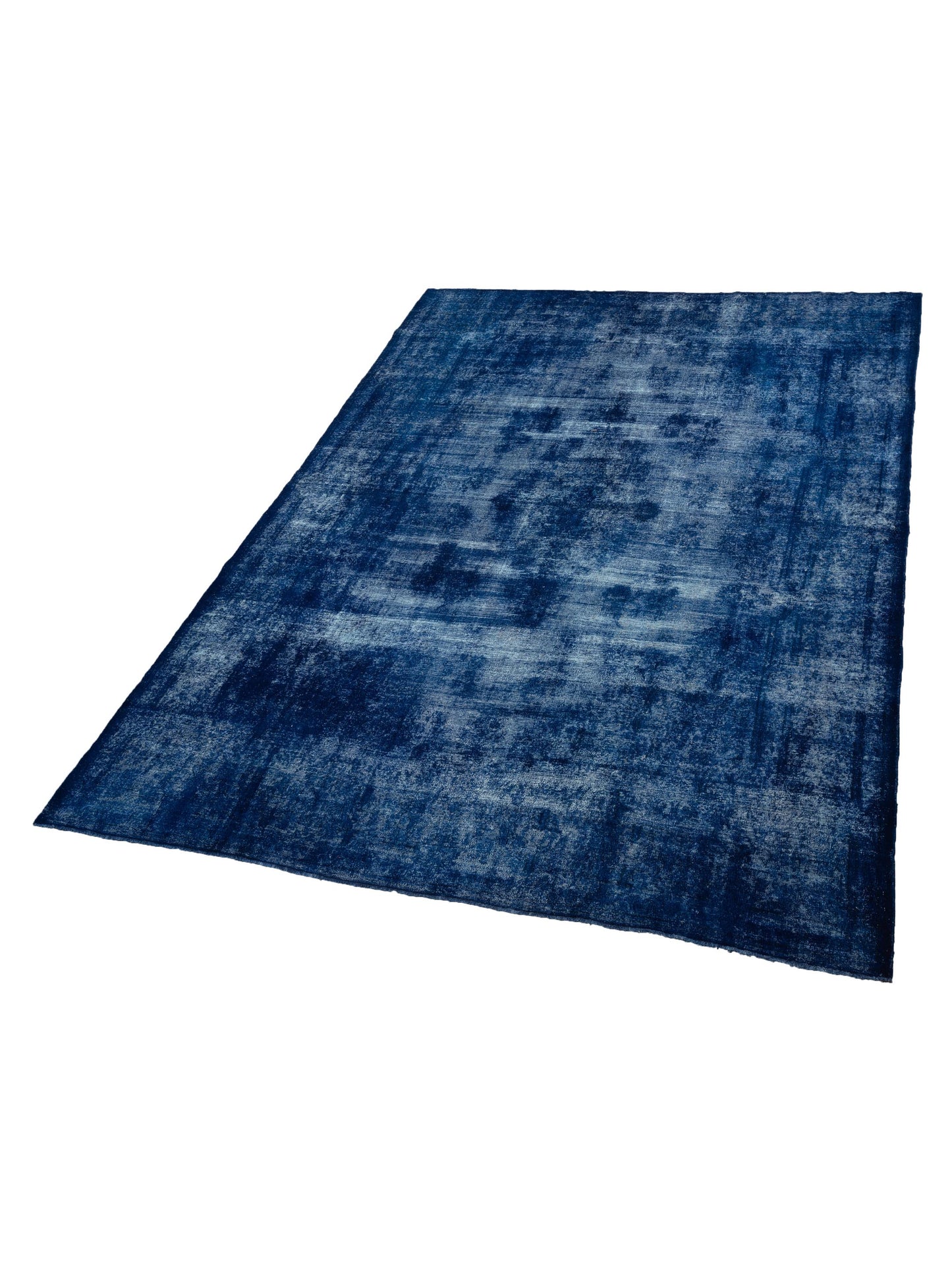 Vintage 133169 Dark Blue 9.7x13.5 Hand Knotted Rug