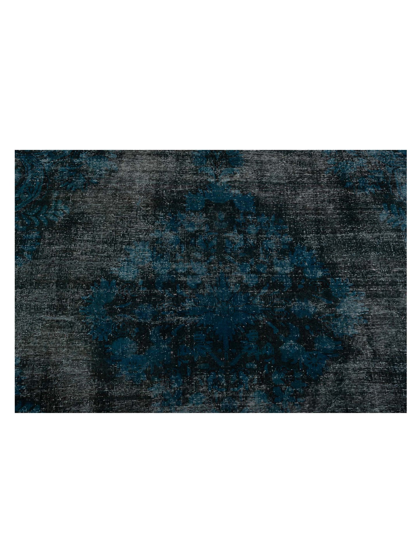 Vintage 133171 Blue 10.10x13.7 Hand Knotted Rug