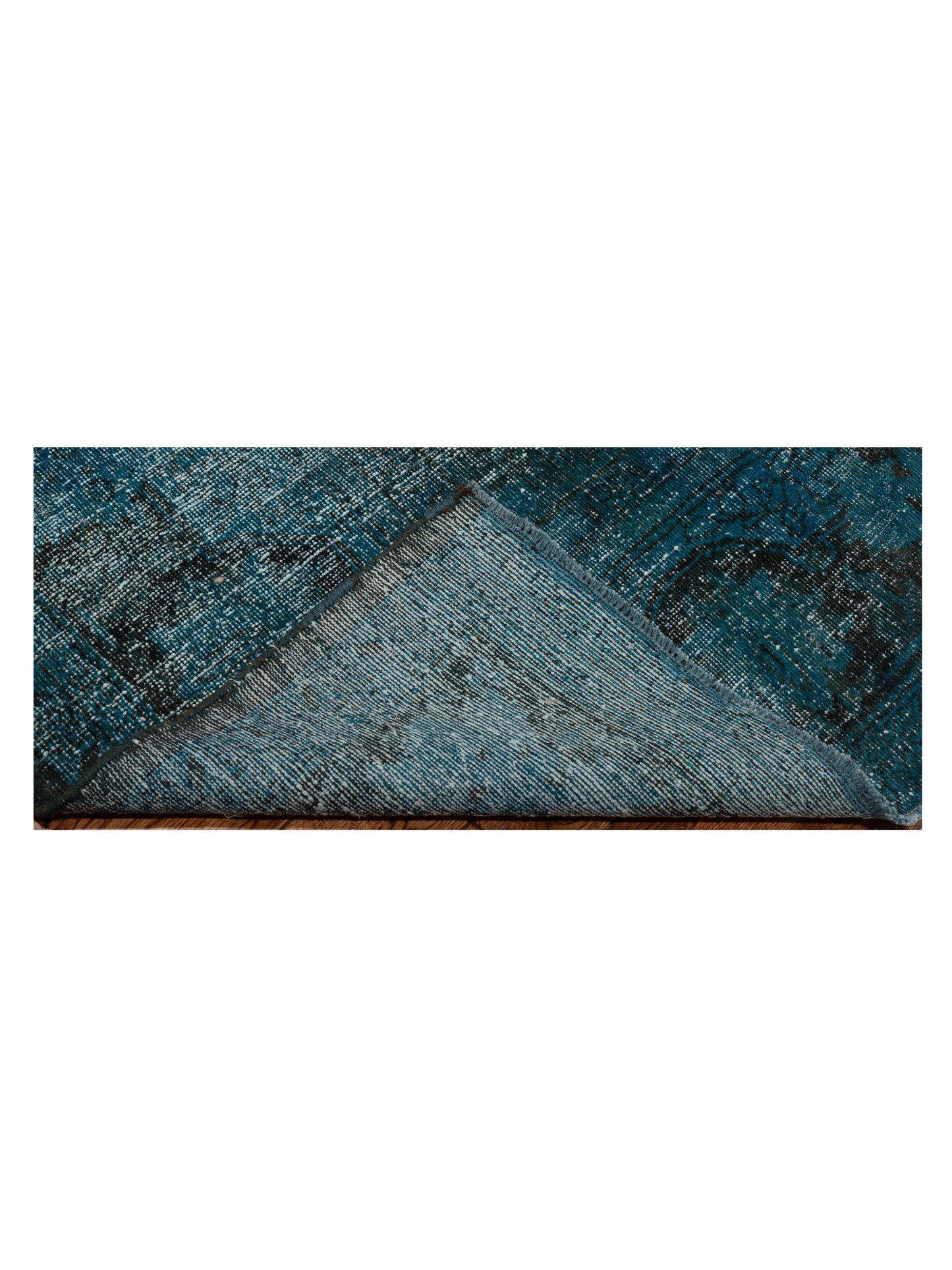 Vintage 133171 Blue 10.10x13.7 Hand Knotted Rug