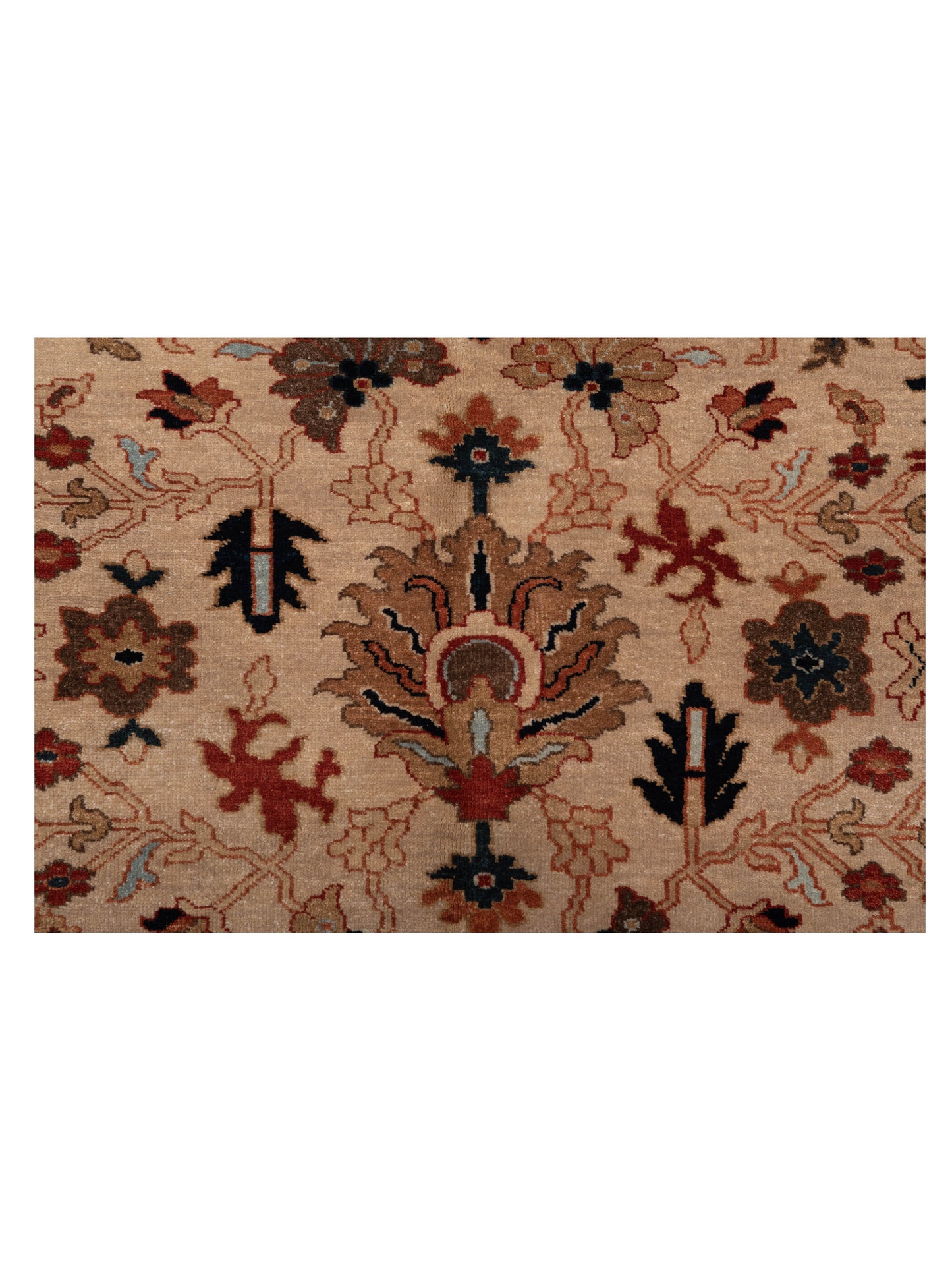 Crown 133173 Ivory Navy 8x9.8 Hand Knotted Rug