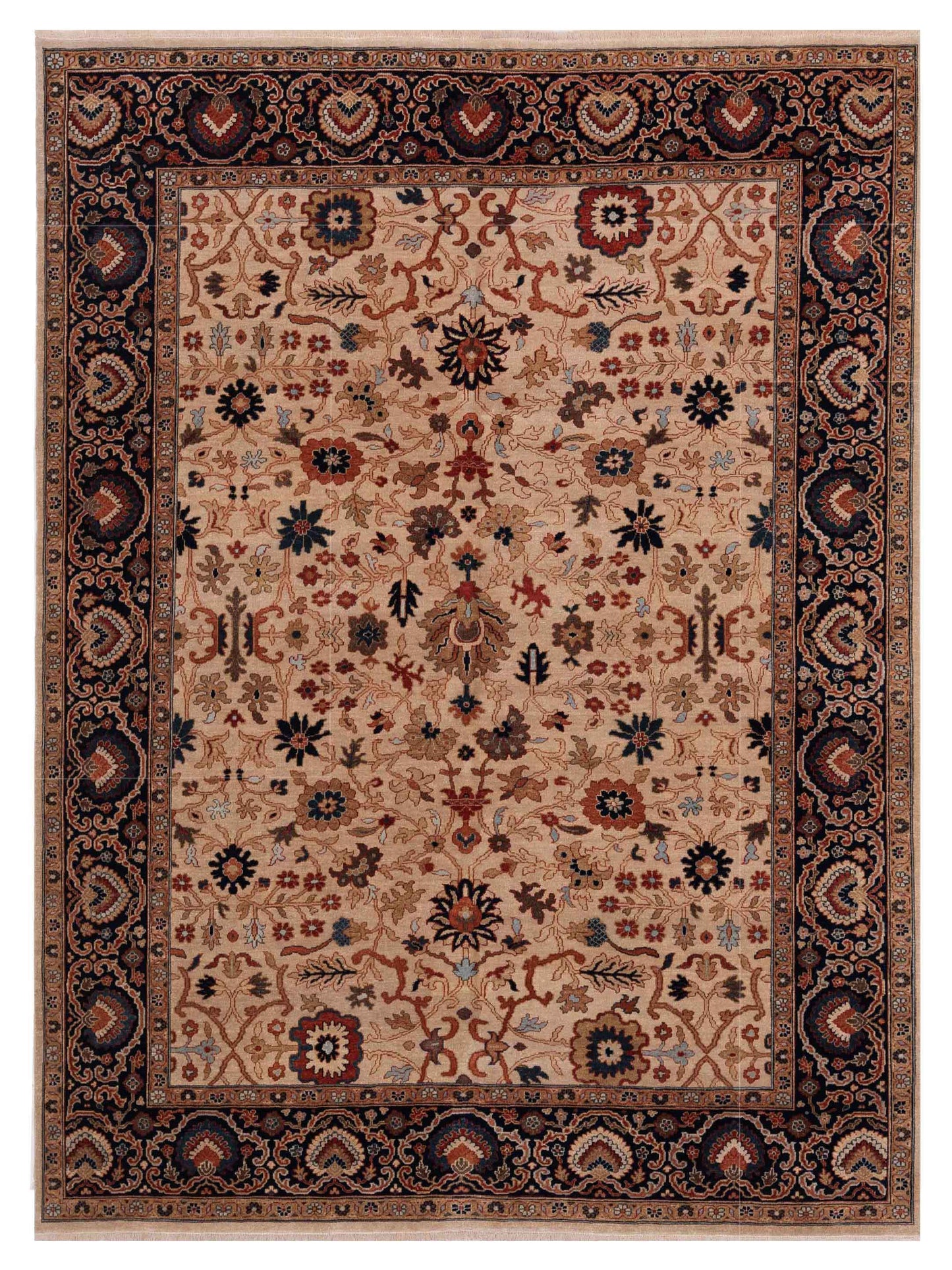 Rajpur Crown Ivory Navy Transitional