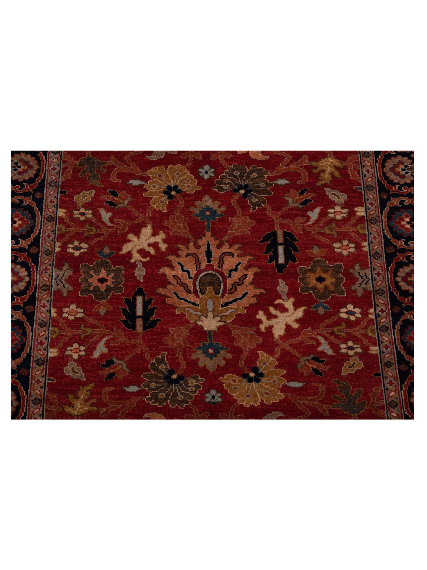 Crown 133175 Red Navy 4.1x5.10 Hand Knotted Rug