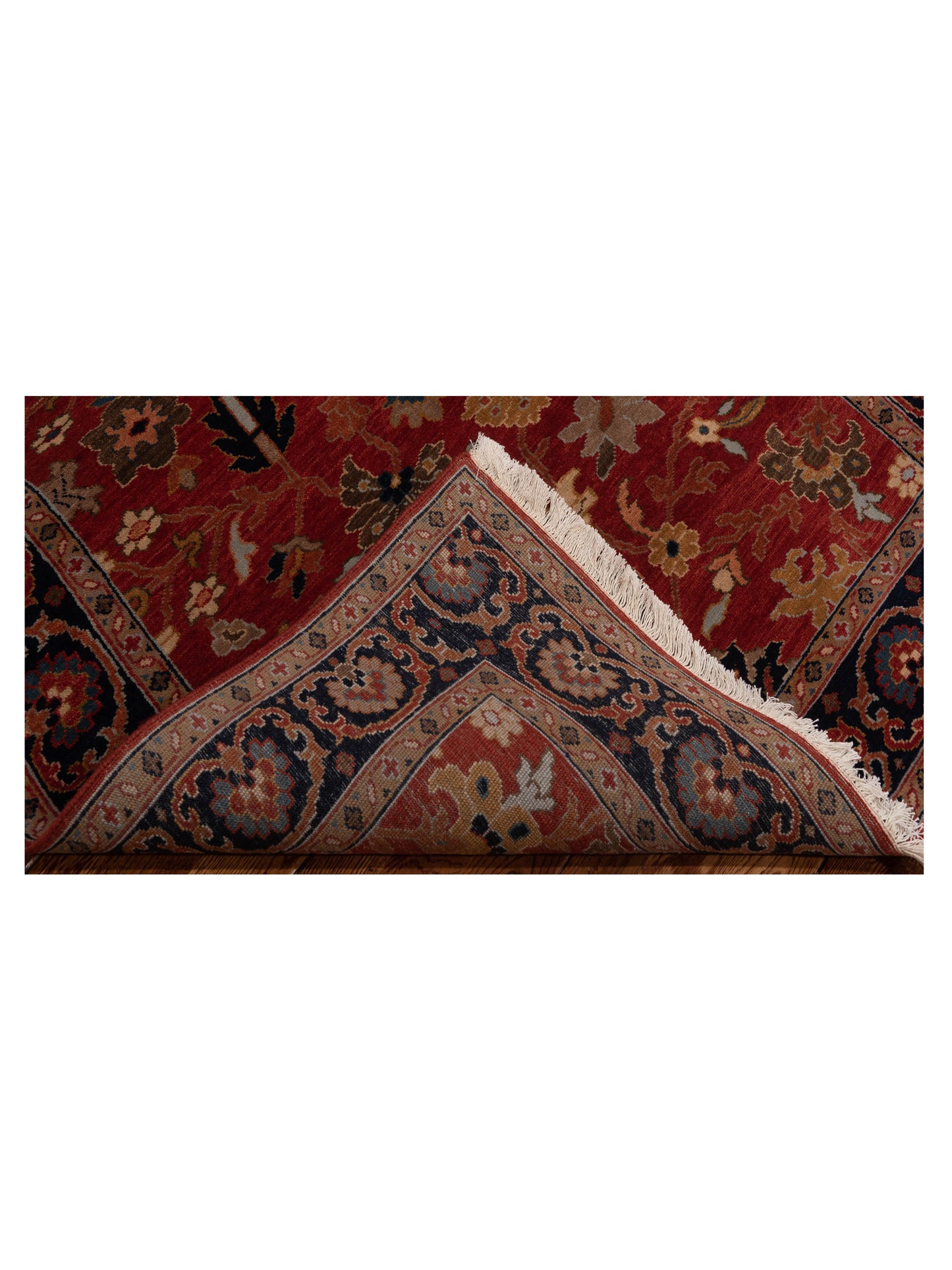 Crown 133175 Red Navy 4.1x5.10 Hand Knotted Rug