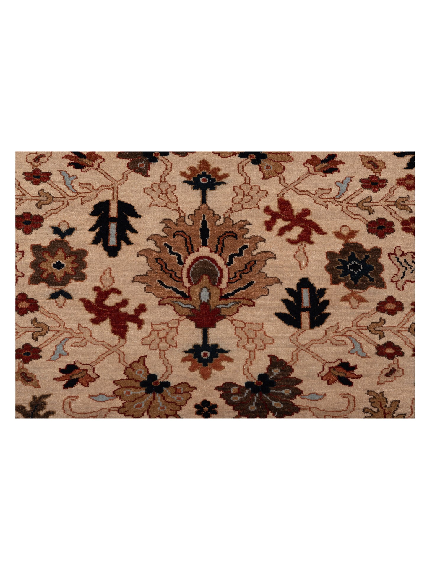 Crown 133179 Ivory Rust 8.1x9.10 Hand Knotted Rug