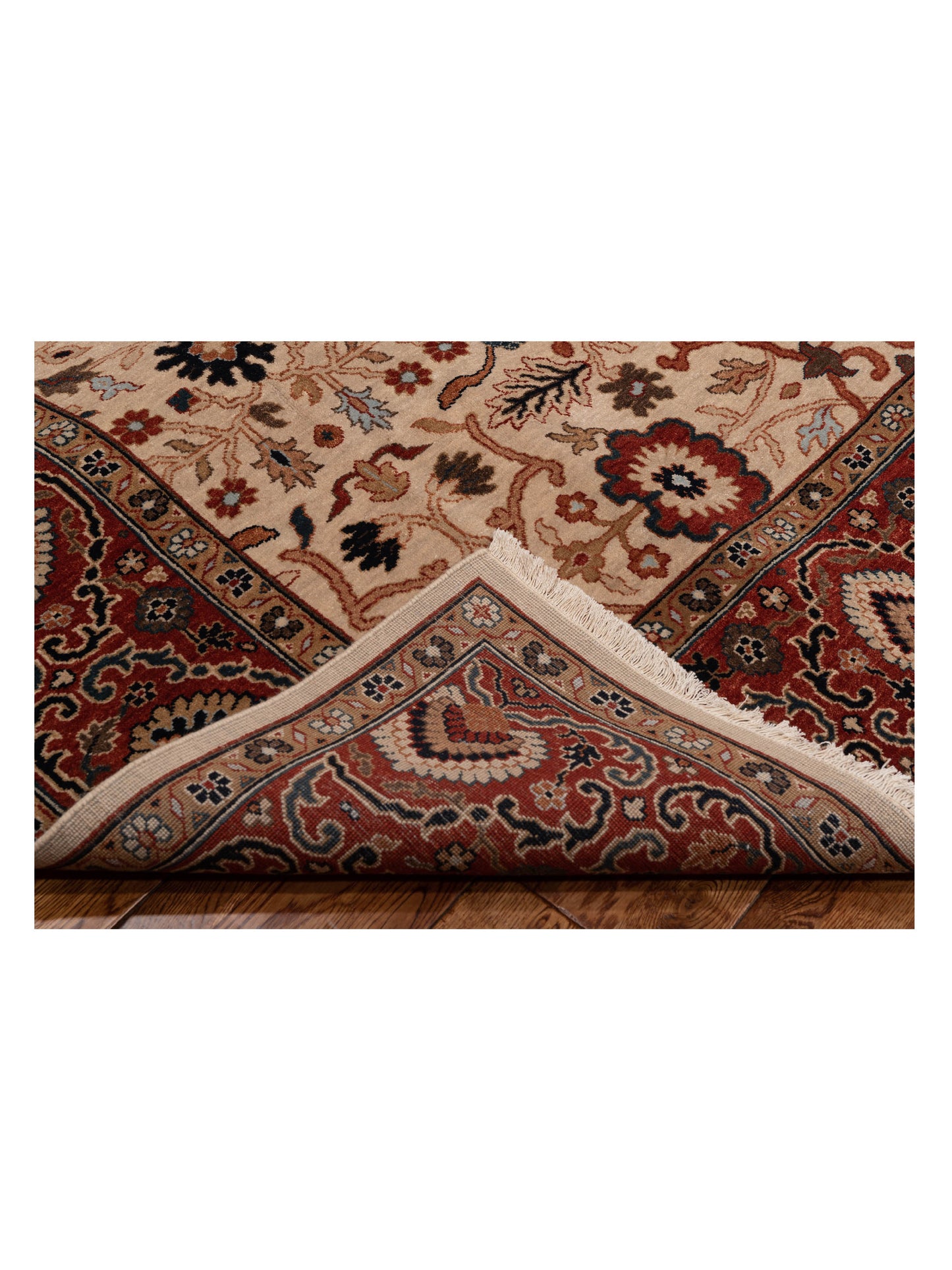 Crown 133179 Ivory Rust 8.1x9.10 Hand Knotted Rug