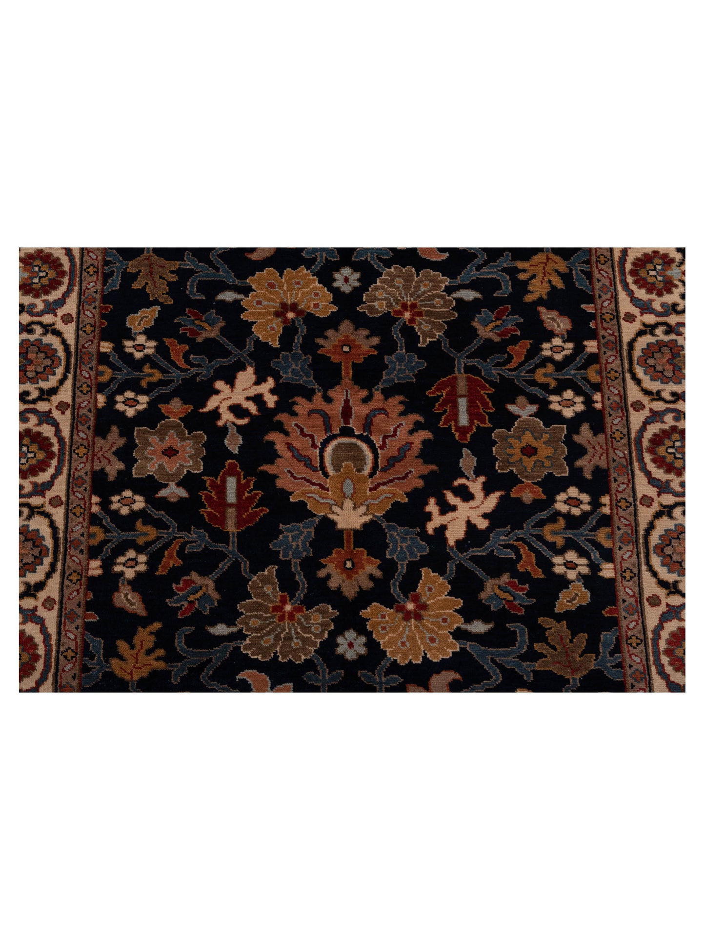 Crown 133182 Navy Ivory 4x6 Hand Knotted Rug
