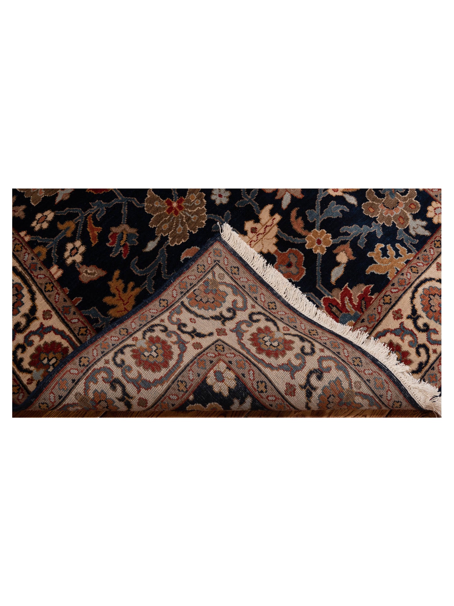 Crown 133182 Navy Ivory 4x6 Hand Knotted Rug