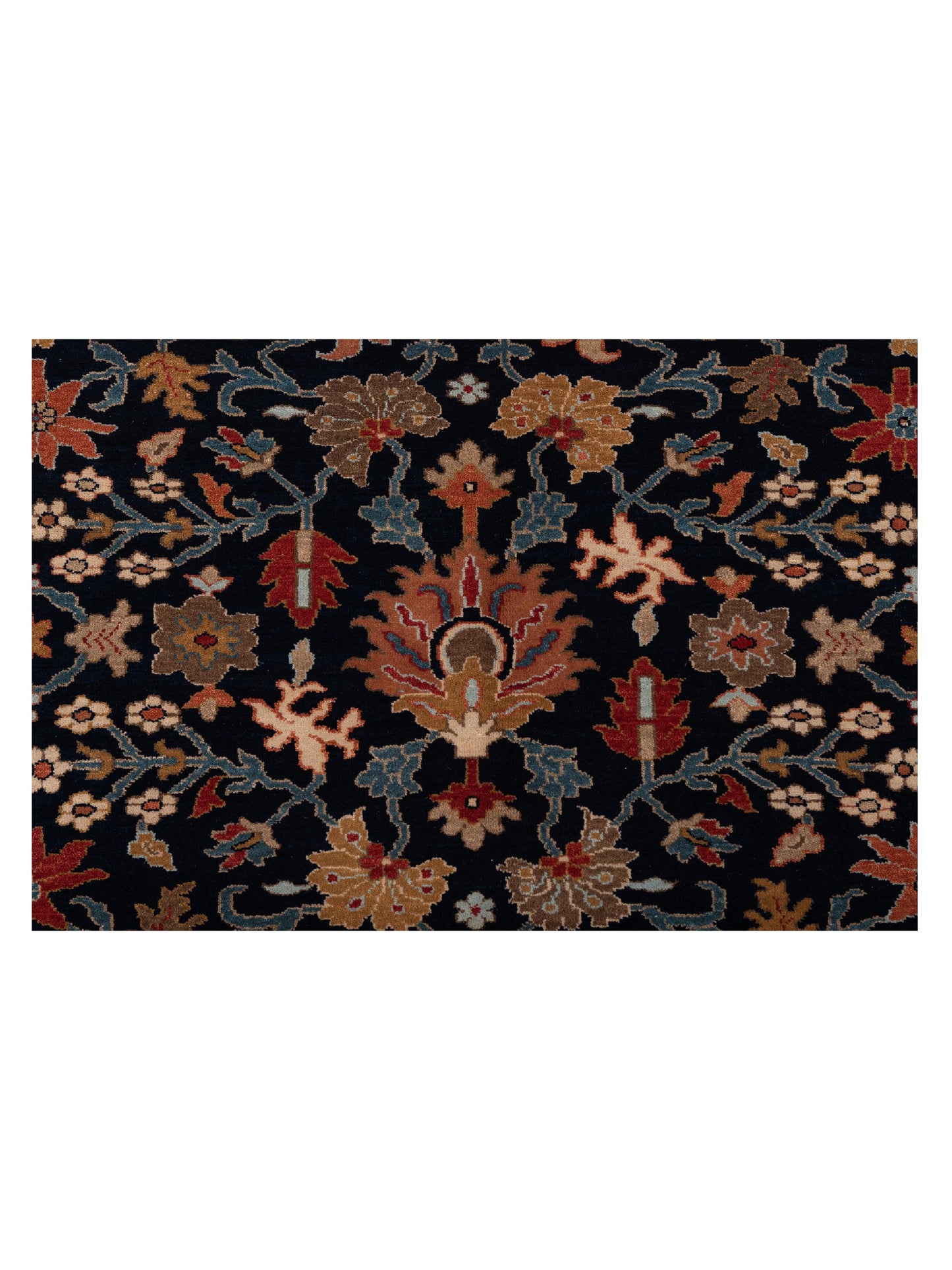 Crown 133185 Navy Ivory 8.9x11.10 Hand Knotted Rug