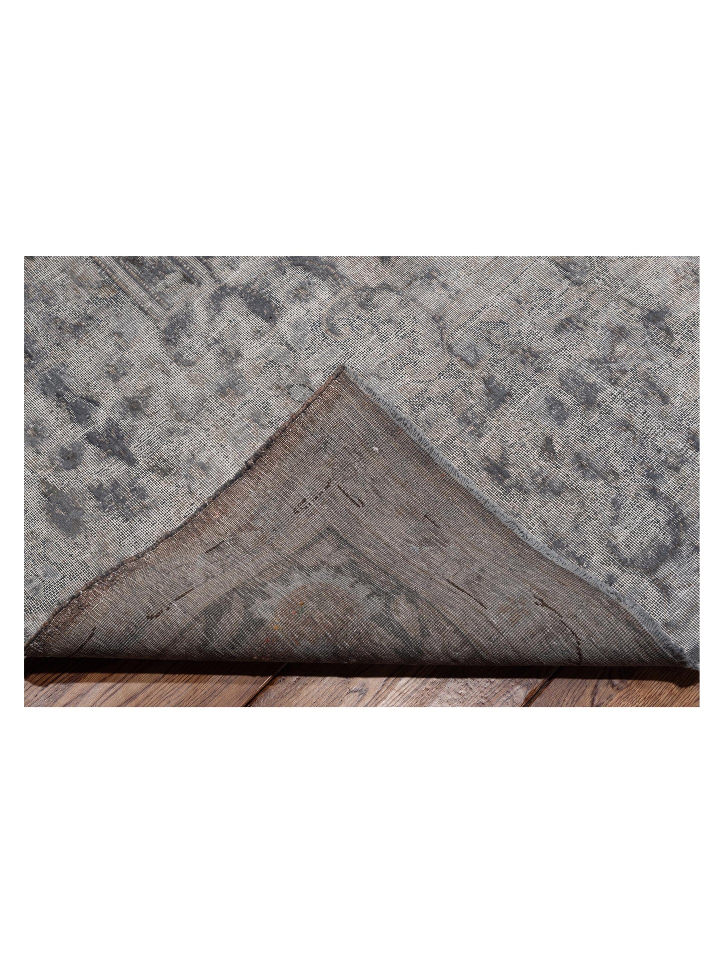 Vintage 133203 Gray 9.9x13.9 Hand Knotted Rug